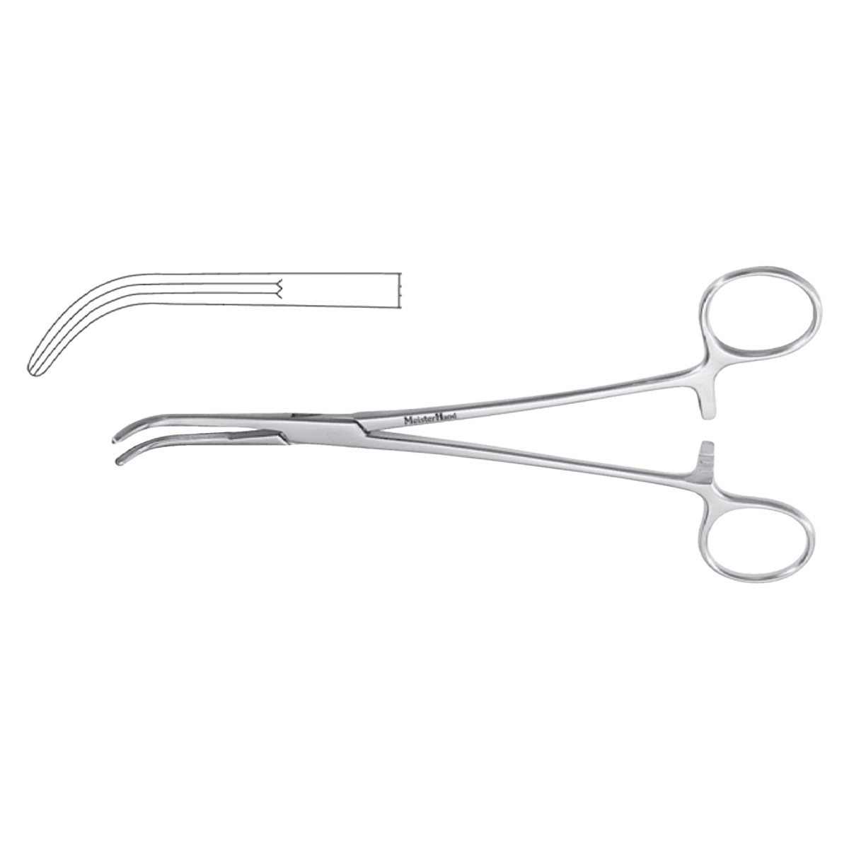 Meister-Hand Lahey Hemostatic Forceps, 7-1/2" Stainless Steel, Each