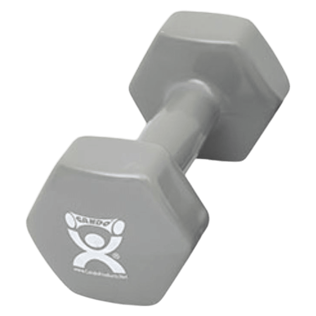 CanDo Weight Dumbbell, Vinyl Coated, 15 lb, Silver, 01KEZKNPNQKMG9T7EH1Q3YB9R1
