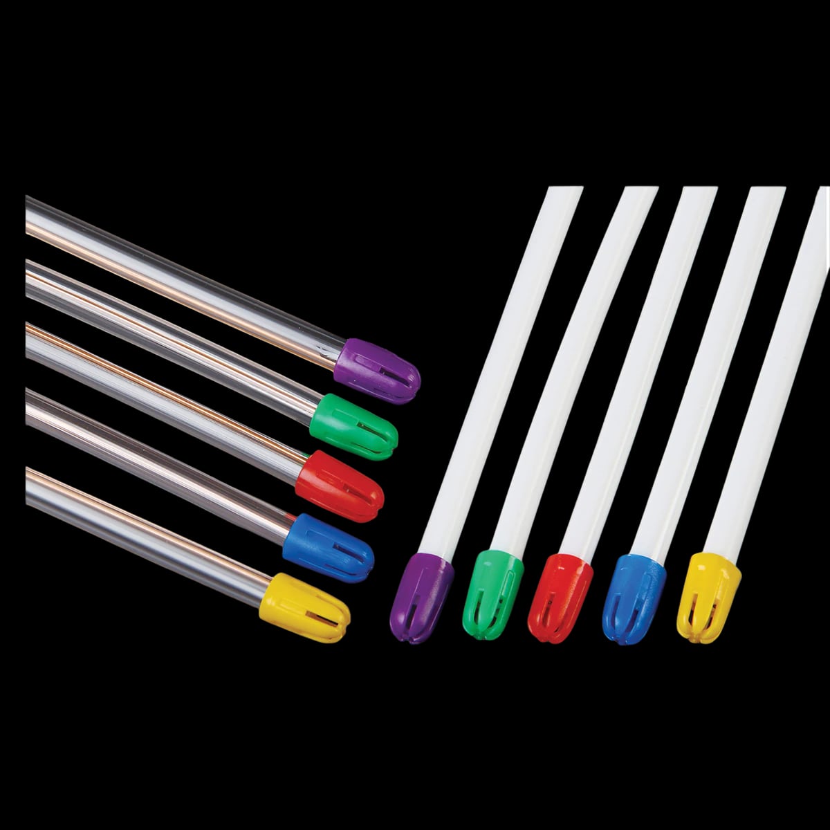 FLEXJET Saliva Ejectors, Clear with Multi-Colored Tip, 100/Pk, 8000-CLM