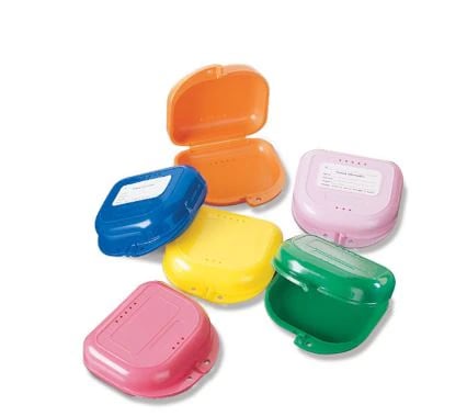 Chroma Retainer Box, 3 1/8" x 3" x 1", Orange Yellow, 12/Pk, CR2000-7X