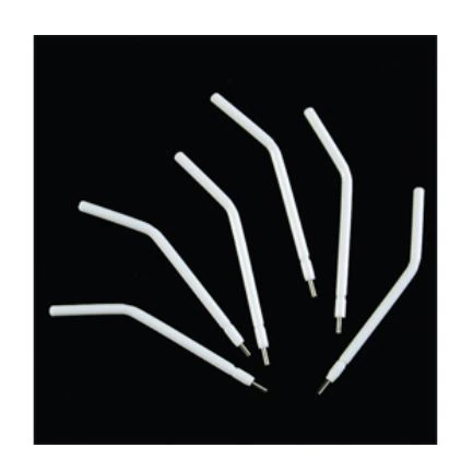 Plasdent AcuTips Disposable Universal Air/Water Syringe Tips, 3-Way White Plastic with Metal Core and Rounded Ends, 150/Bag, TST-MT