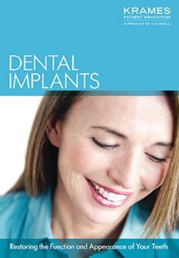 Booklet Understanding Dental Implants, 7x10 inches, 16 Pages, English, Each