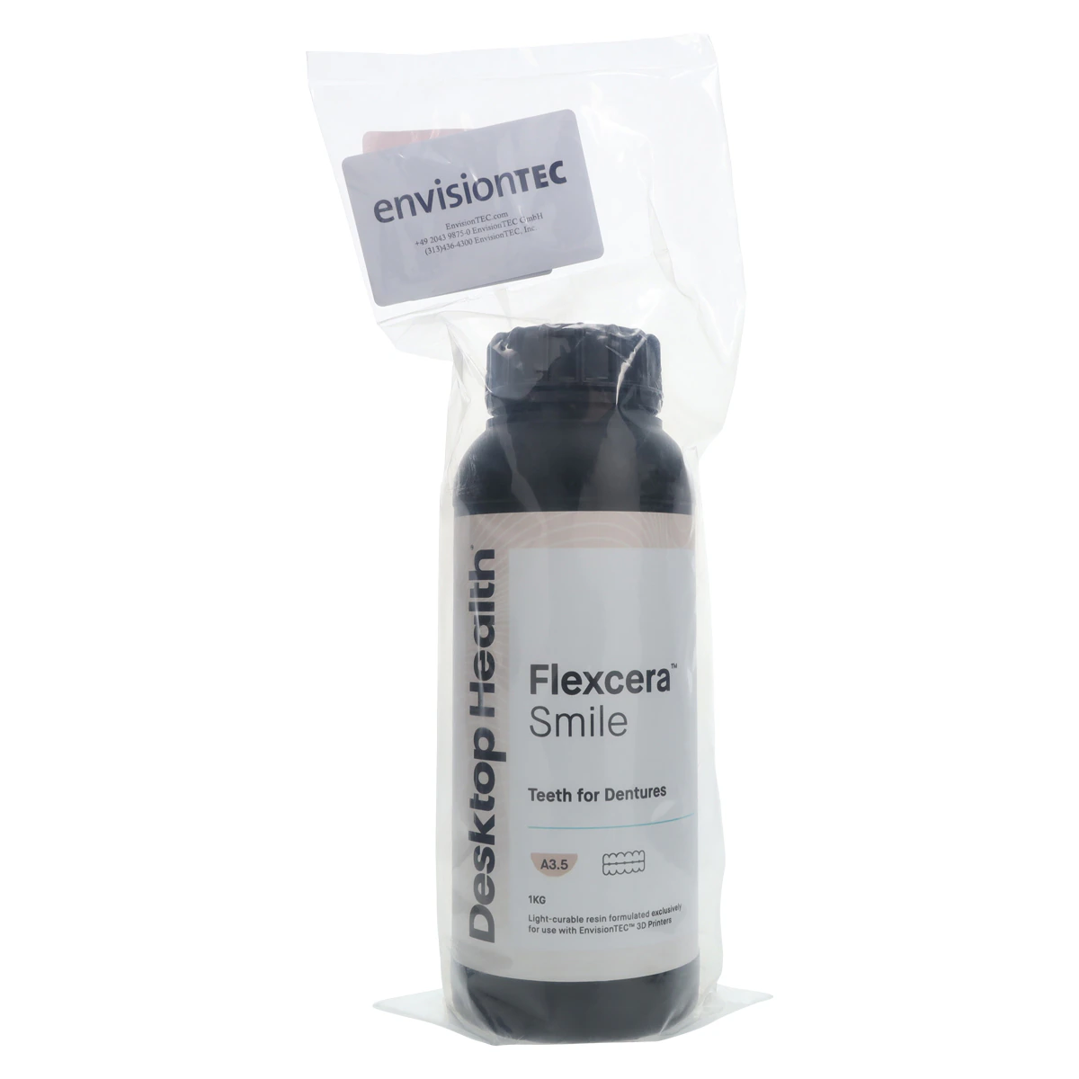 Flexcera™ Smile A3.5 E1 3D Printer Resin, 1kg Bottle