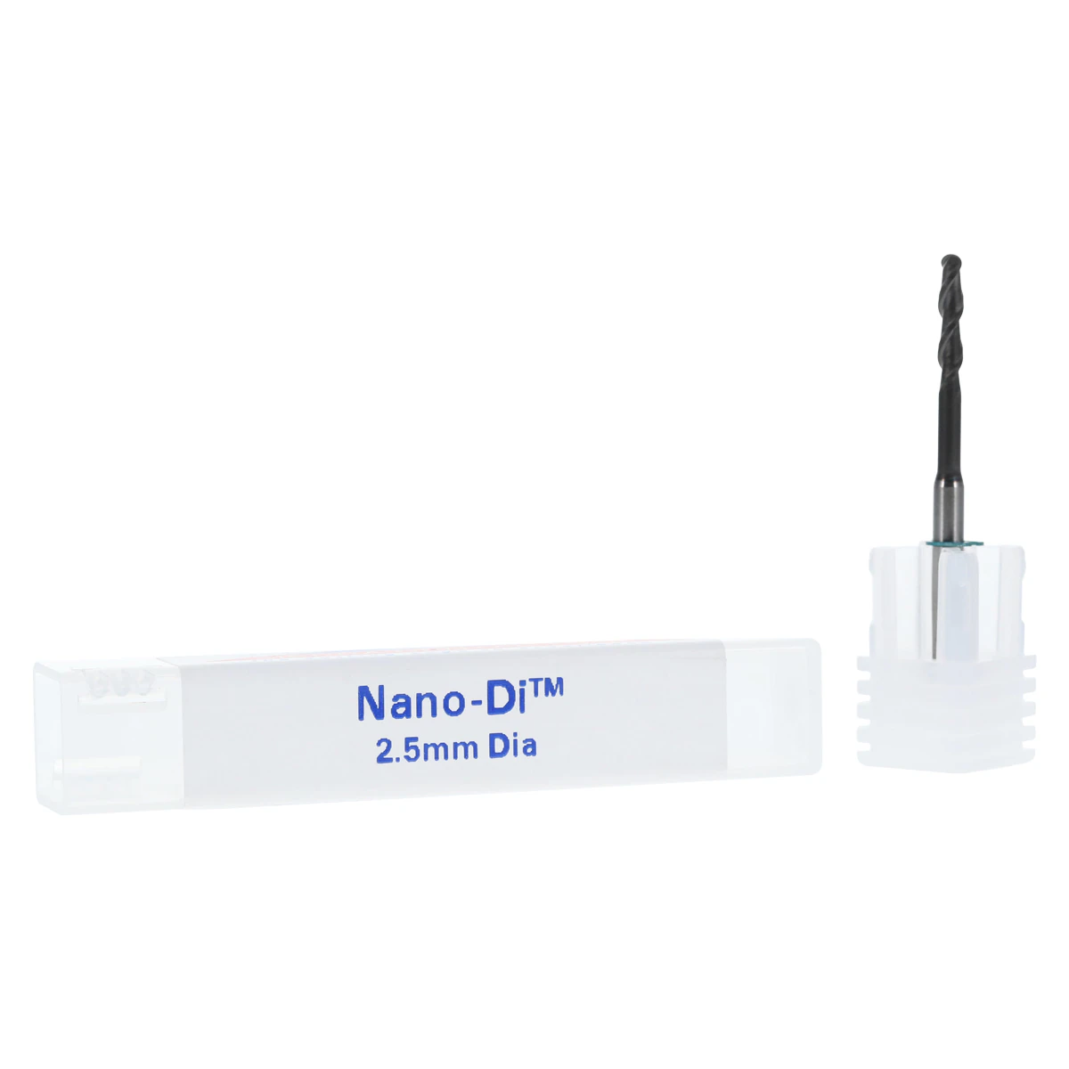 Nano-Di Diamond Milling Bur, 2.5mm, 2 Flute Ball End, Each
