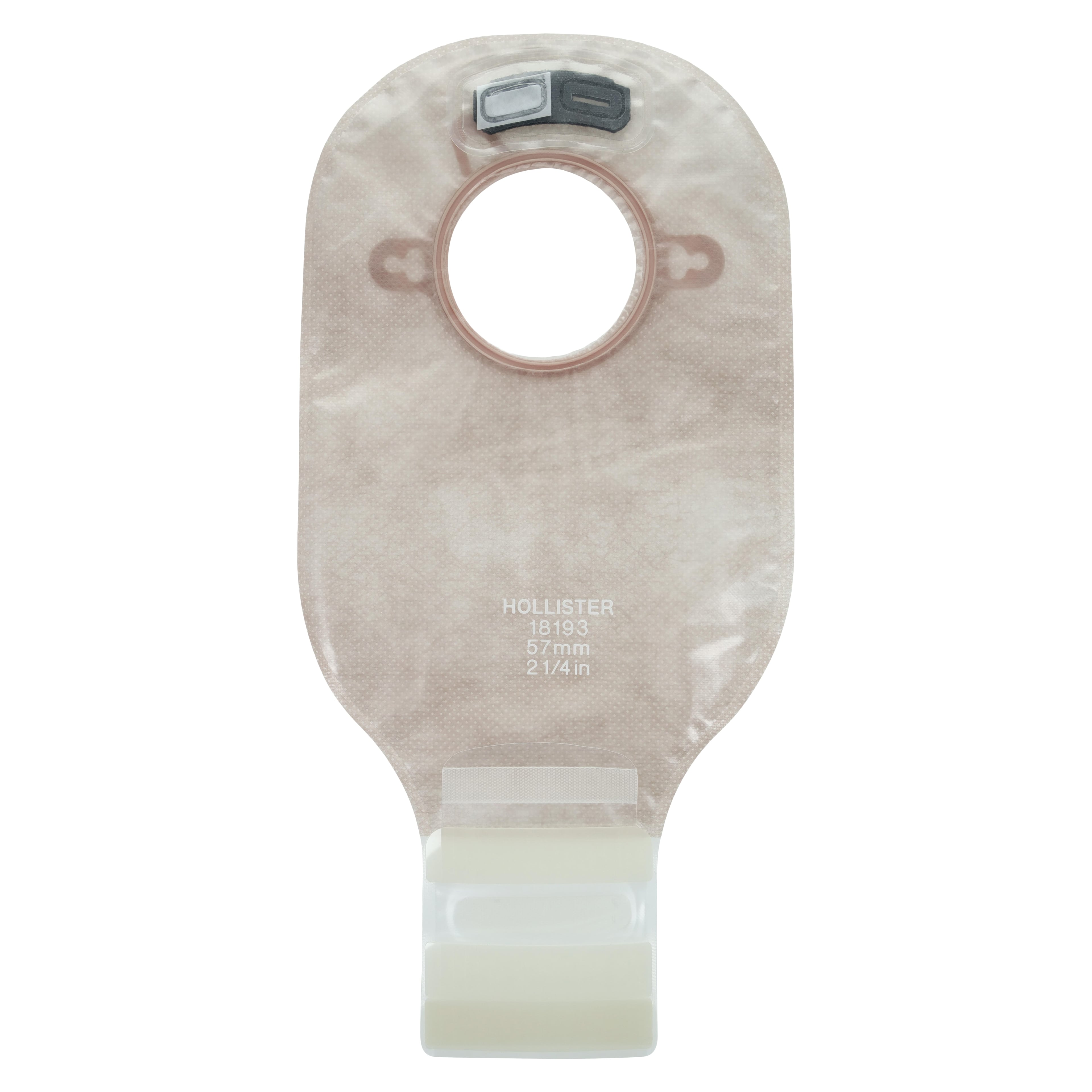 Hollister New Image Lock n Roll 2-Piece Ostomy Pouch, 2 1/4" Flange, Transparent, Box/10, 18193