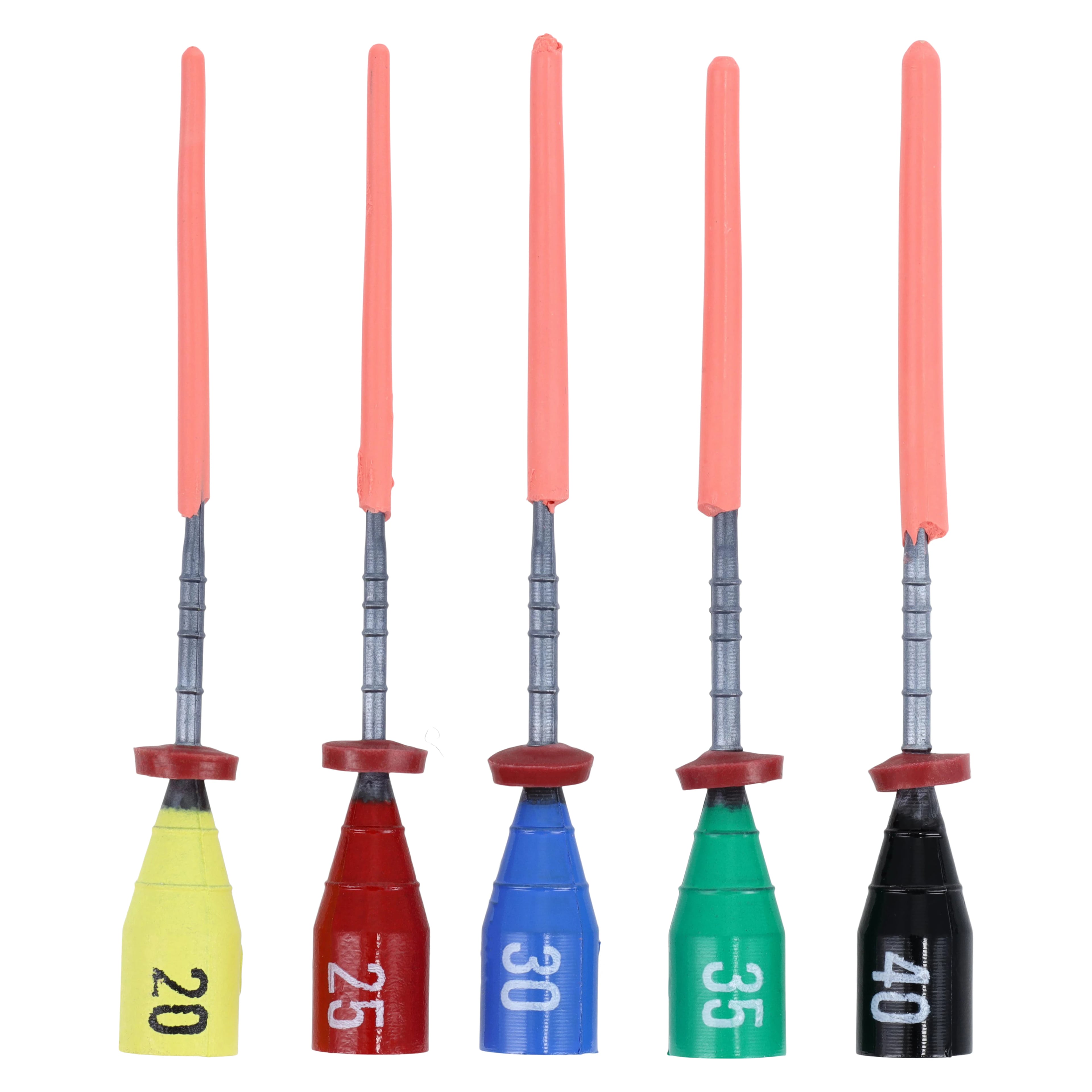 Densfil Plastic Obturators, Refill, 25 mm, #20-40 Assorted, 20/Pk, 669267