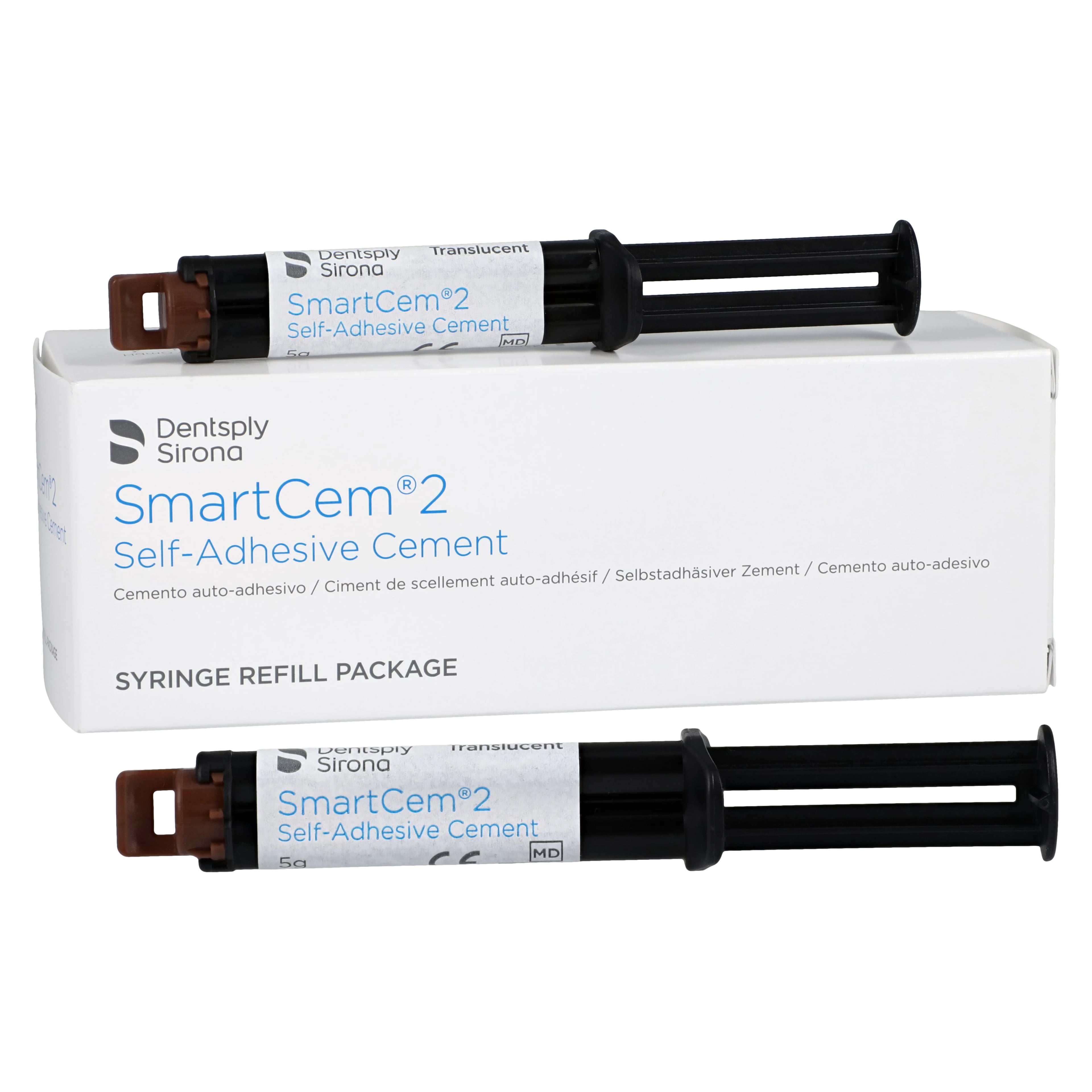 SmartCem 2 Self-Adhesive Resin Cement, Syringe Refill, Translucent, 5 g Syringes, 2/Pk, 669015