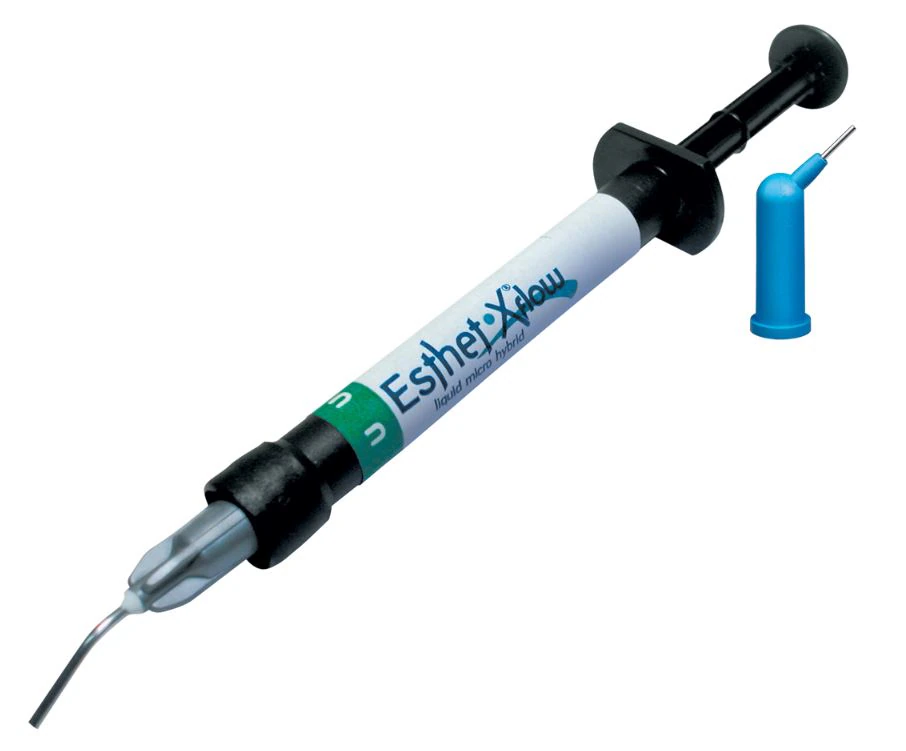 Esthet-X Flow Syringe Tip Refill, Gray, Bent, 22 Gauge, 60/Pk, 648003