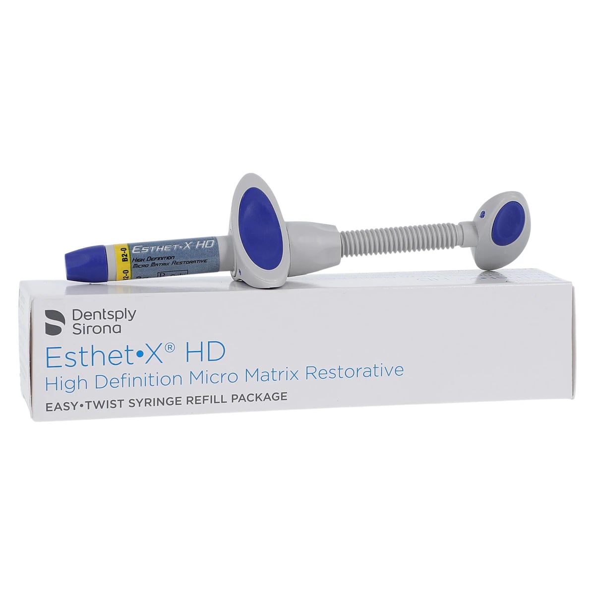 Esthet-X HD High Definition Micro Matrix Restorative, Easy-Twist Syringe Refill, Opaque Dentin Shade B2-O, 3g, 630677