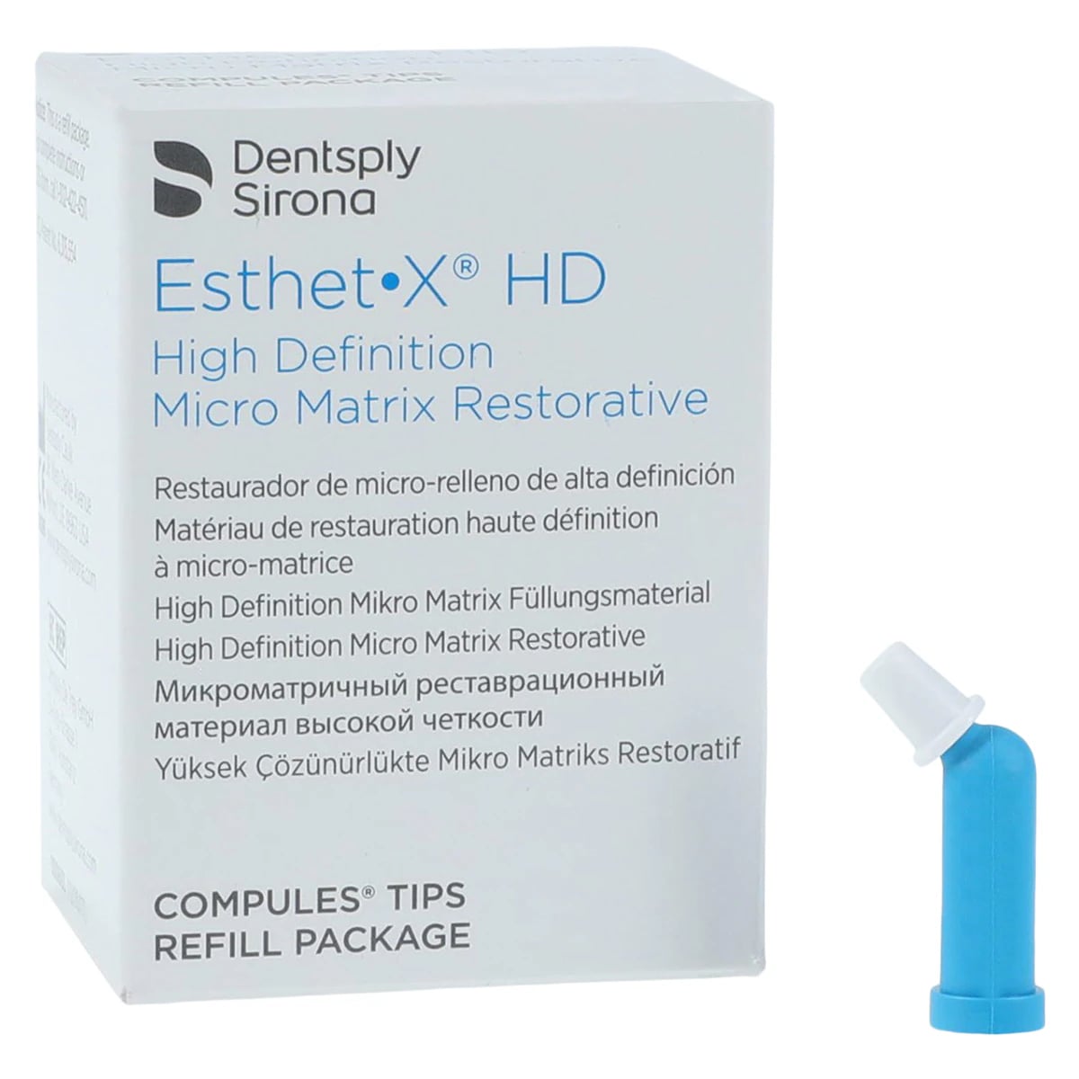 Esthet-X HD Micro Matrix Restorative Material, Compule Tip Refills, 0.25 g, Shade WE (White Enamel), 10/Pk, 630611