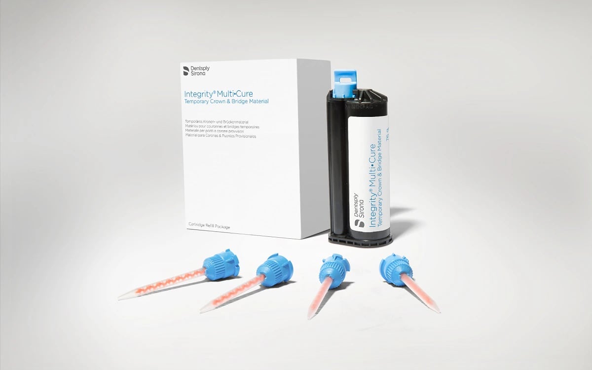Integrity Multi-Cure Temporary Crown & Bridge Material, Cartridge Refill, Shade A1, 76 g, 1 Cartridge with 15 Mixing Tips, 666600