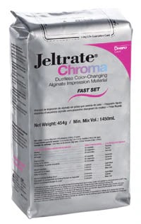 Jeltrate Chroma Dustless Alginate Impression Material, Fast Set, Intro Kit, 1 lb Pouch, 605710