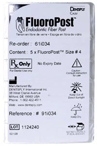 FluoroPost™ Endodontic Fiber Post #4 Green Refill Pack of 5 (61I034)