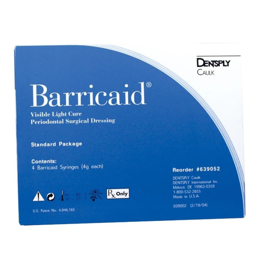 Barricaid VLC Periodontal Surgical Dressing Syringe, 4 g, 4/Pkg, 639052