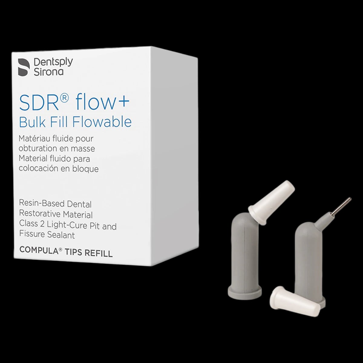 SureFil SDR flow+ Bulk Fill Flowable Composite Compula Tip Refill, Universal Shade, 0.25 g, 15/Pk, 61C101