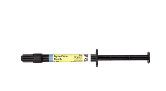 Calibra Veneer Esthetic Resin Cement Try-In Paste, Bleach Shade, 1.8 g Syringe, 2/Pkg, 607306