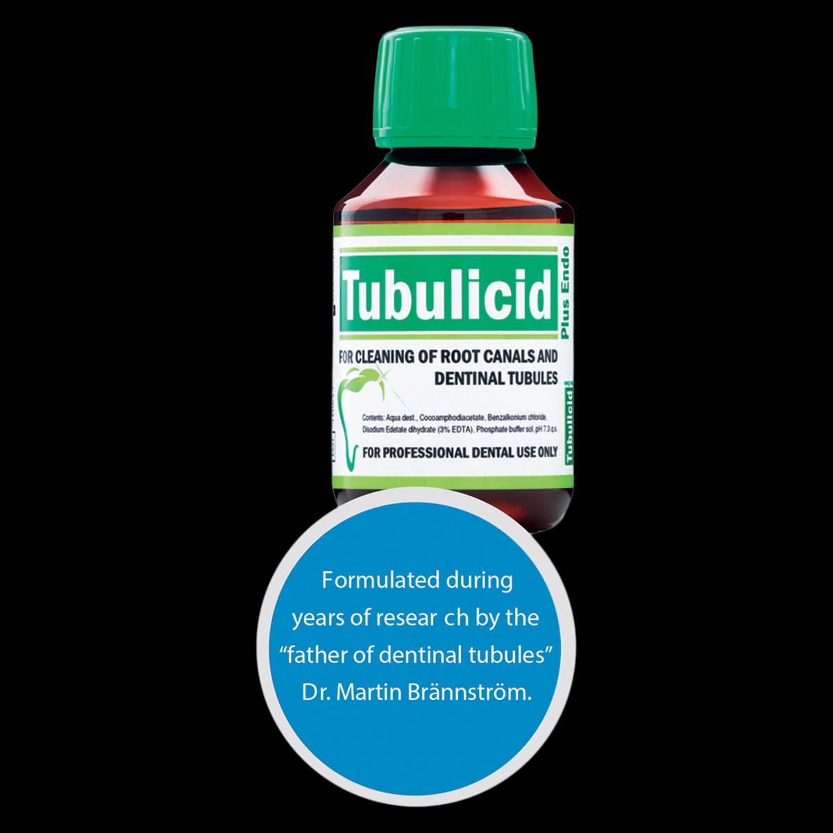 Tubulicid Plus Green Root Canal Prep Irrigant/Cleanser, 4 oz Bottle