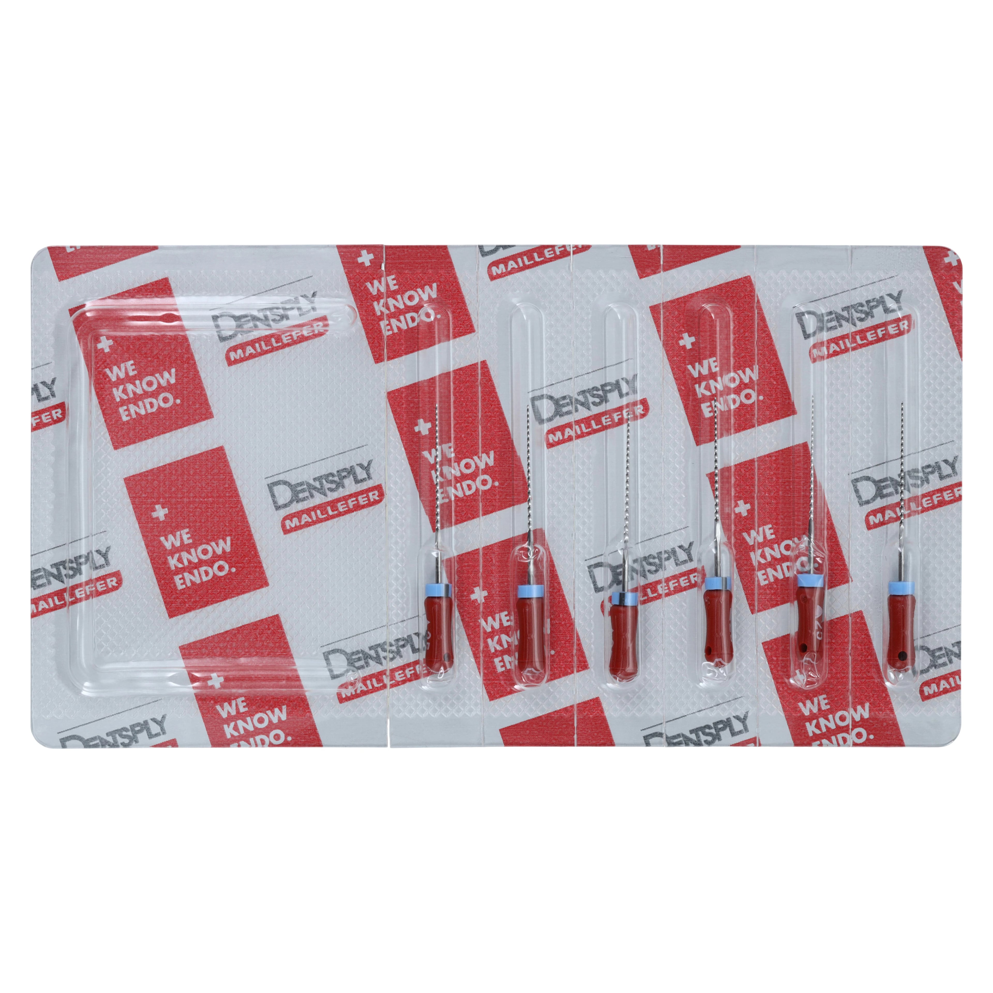 Dentsply Maillefer READYSTEEL K-Reamer, Size #25, 25mm, Red, Sterile, Pack of 6, 6722525