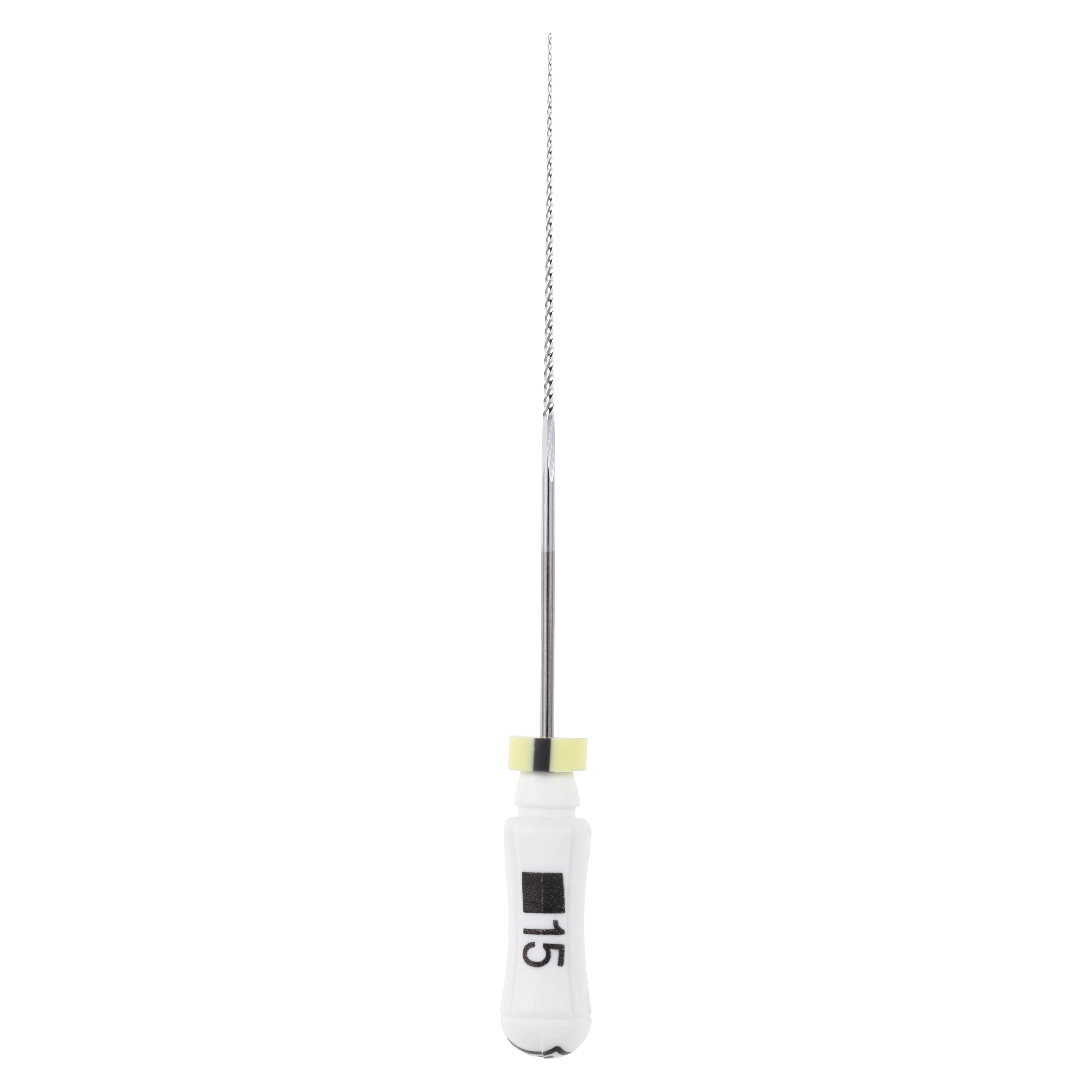 Dentsply Sirona Maillefer K-Files, Size 15, 31mm, Stainless Steel, Color-Coded White, 6/Pack, #671162