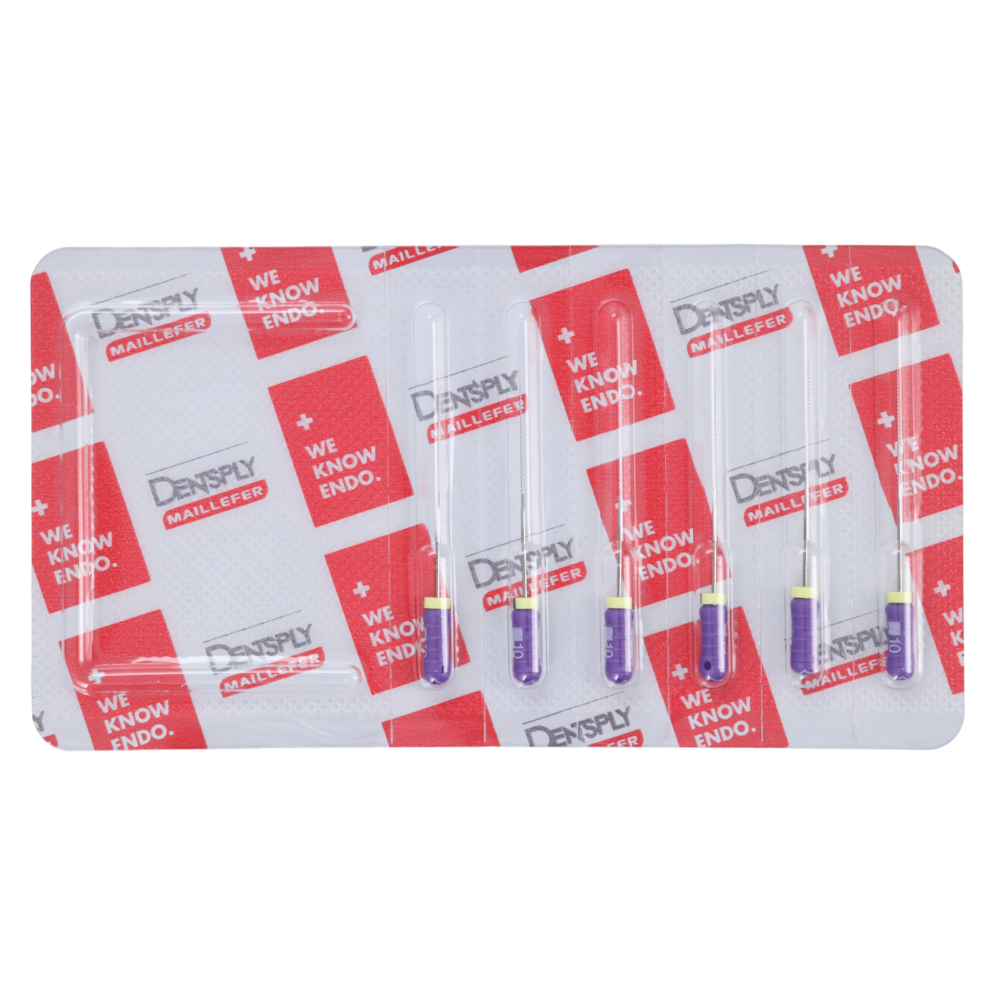 Dentsply Maillefer READYSTEEL K-File, #10 (Purple), 31mm, Sterile, Stainless Steel, 6/Pack, 6841031