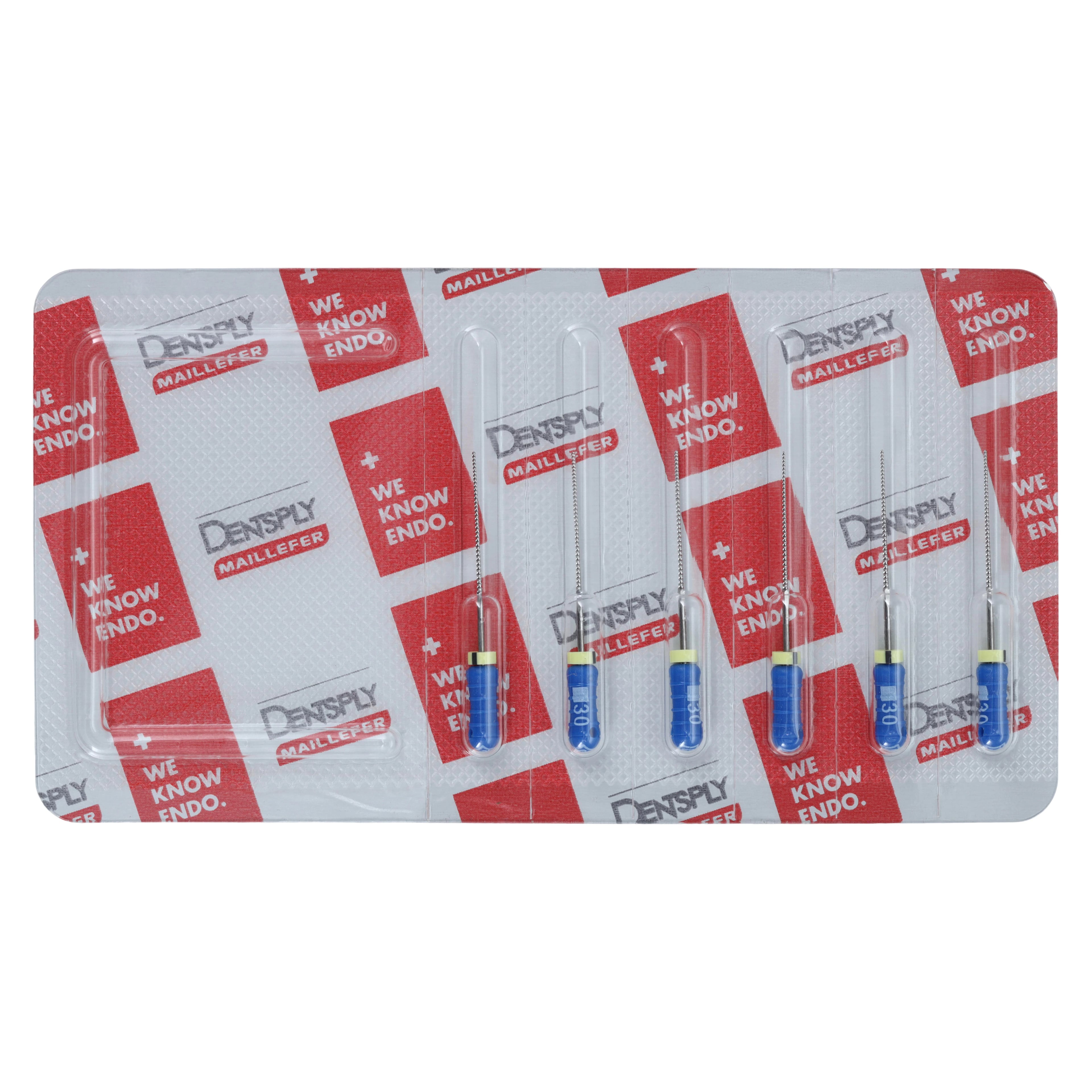 Dentsply Maillefer READYSTEEL K-File, #30 (Blue), 25mm, Sterile, 6/Pack, 6843025