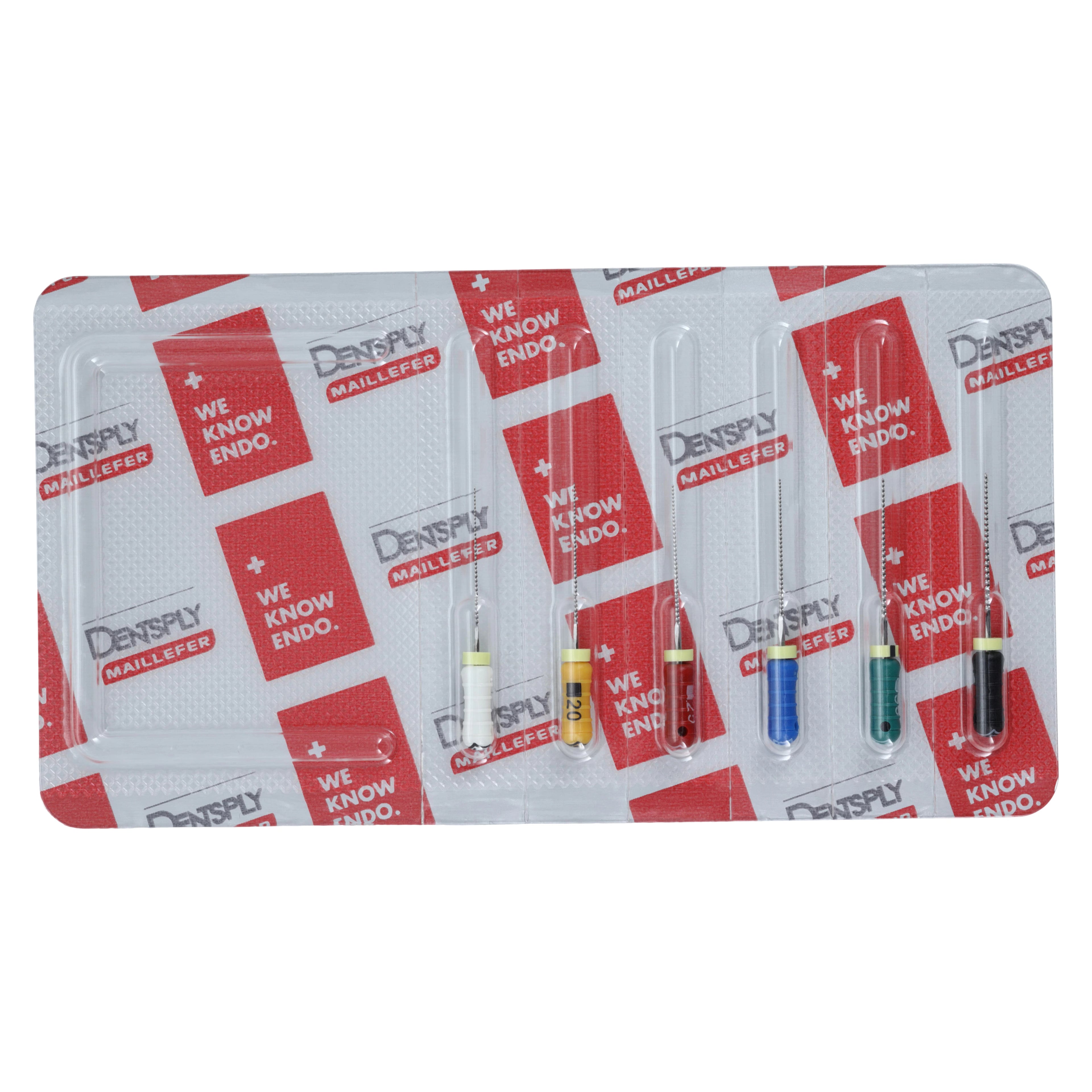 Dentsply Maillefer READYSTEEL K-File, Stainless Steel, Sterile, 21mm, #15-40 Assorted, 6/Pack, 6844023