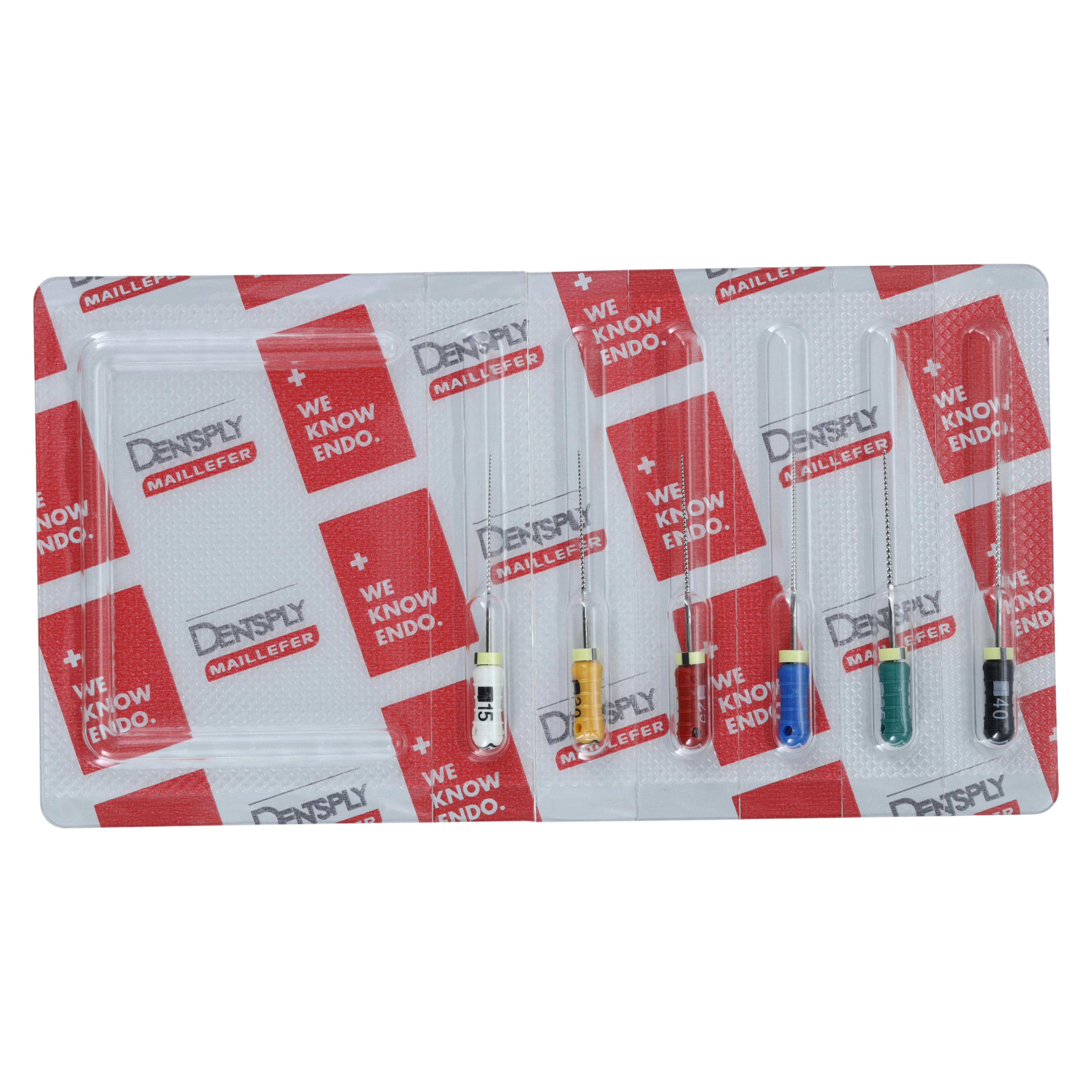 Dentsply Sirona Maillefer READYSTEEL K-File, Stainless Steel, Sterile, 25mm, #15-40 Assorted, 6/Pk, 6844026