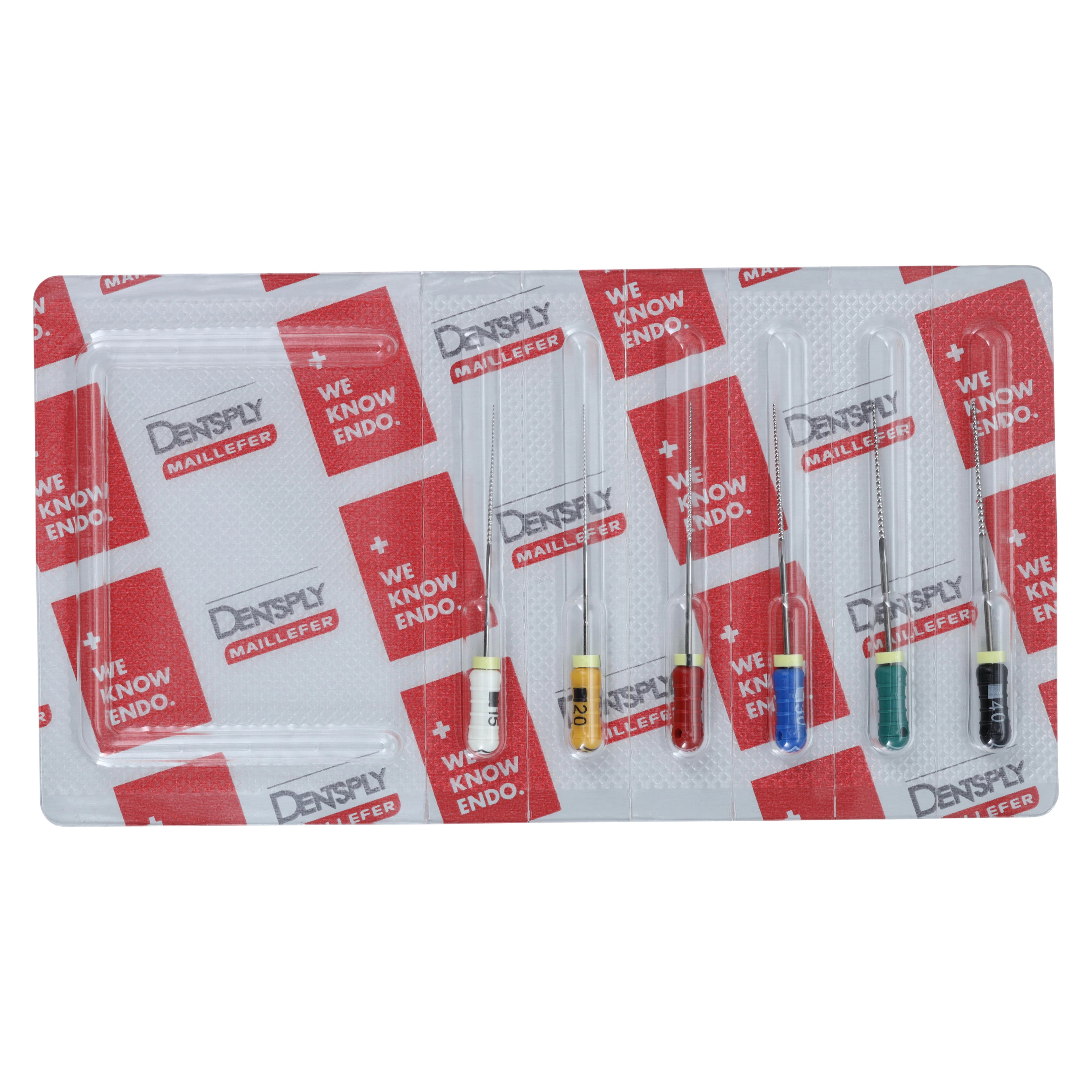 Dentsply Maillefer READYSTEEL K-File, Stainless Steel, Sterile, 31mm, #15-40 Assorted, 6/Pk, 6844028