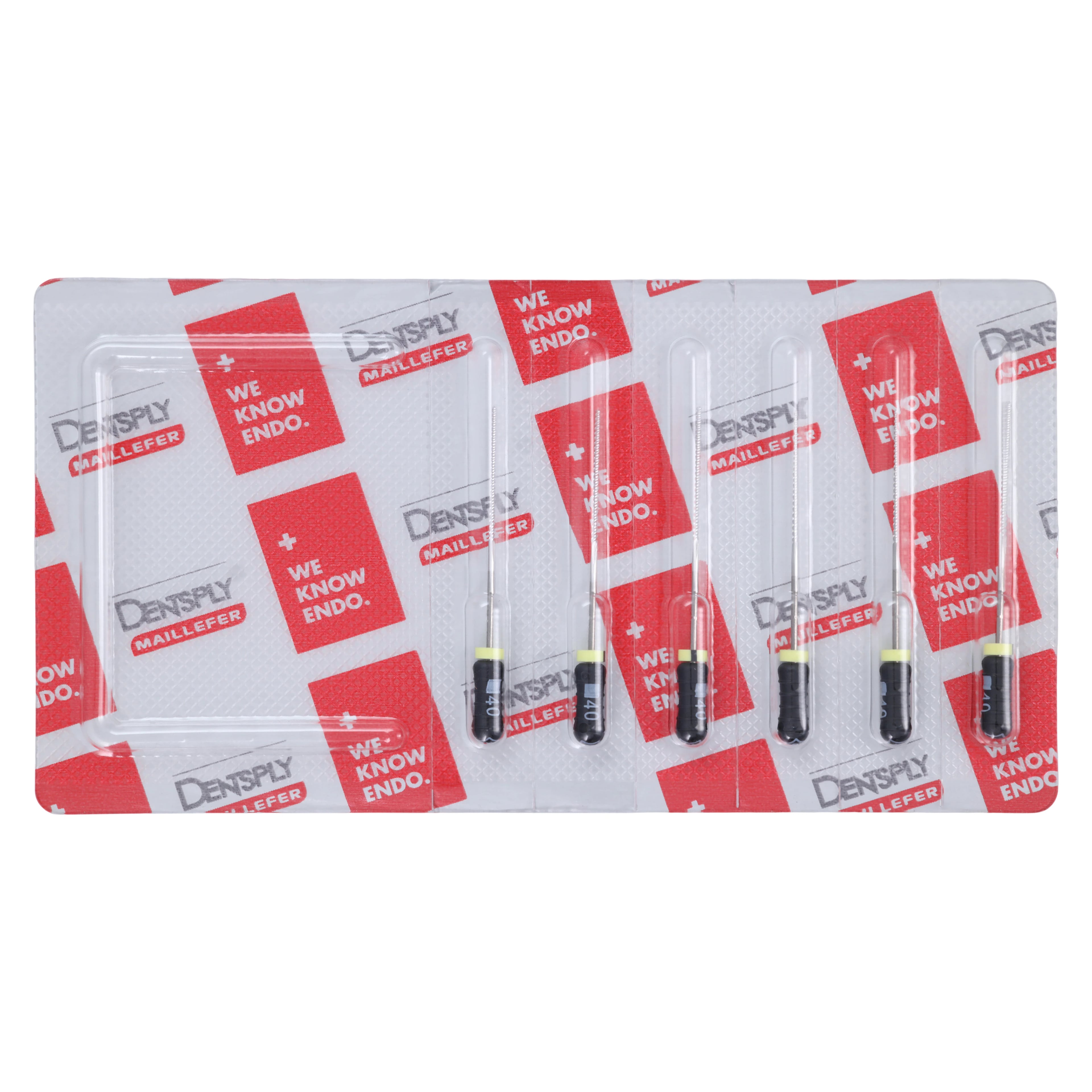 Dentsply Maillefer READYSTEEL K-File, Size #40, 31mm, Black, Sterile, 6/Pack, 6844031