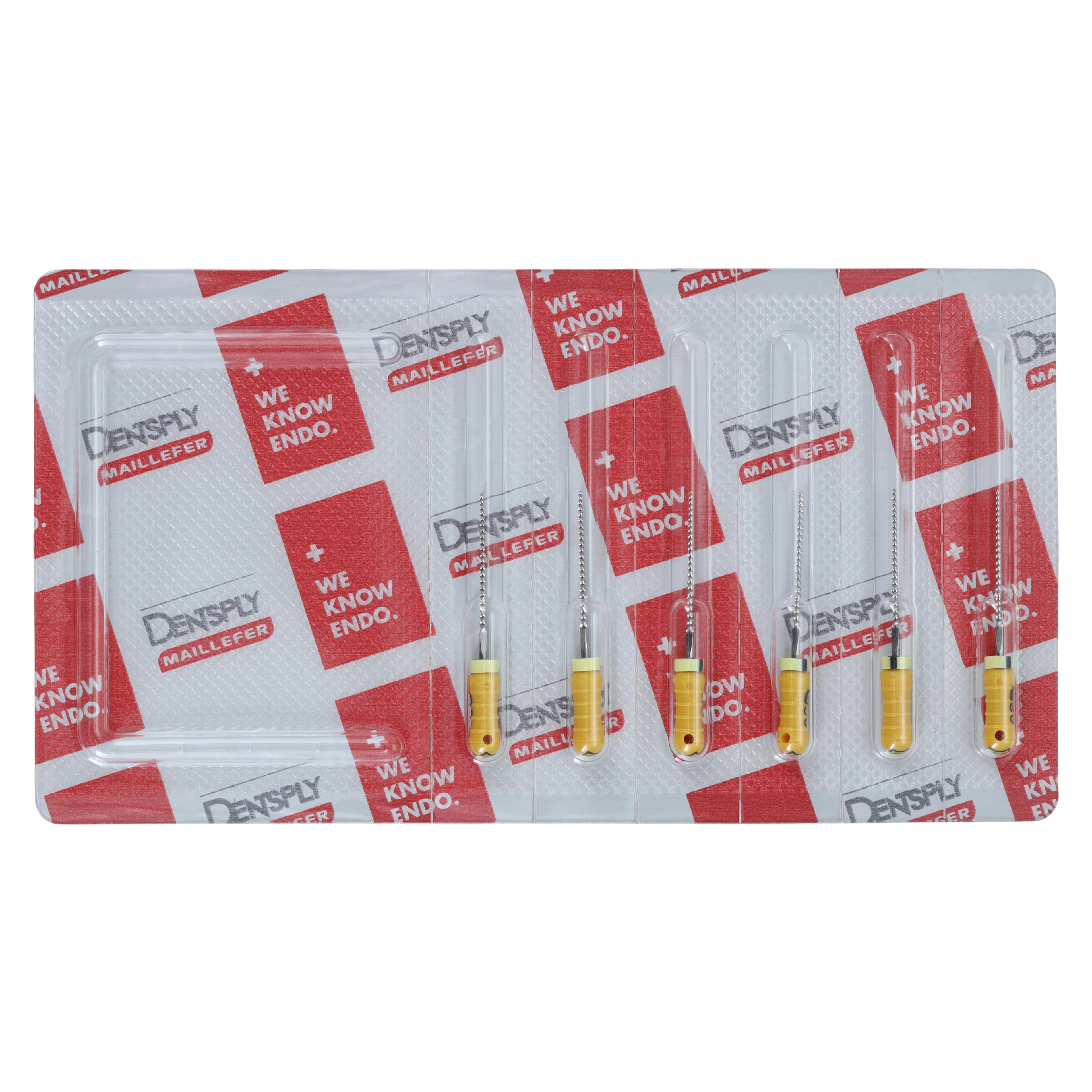 Dentsply Maillefer READYSTEEL K-File, Size #50, 21mm, Yellow, Sterile, 6/Pack, 6845021