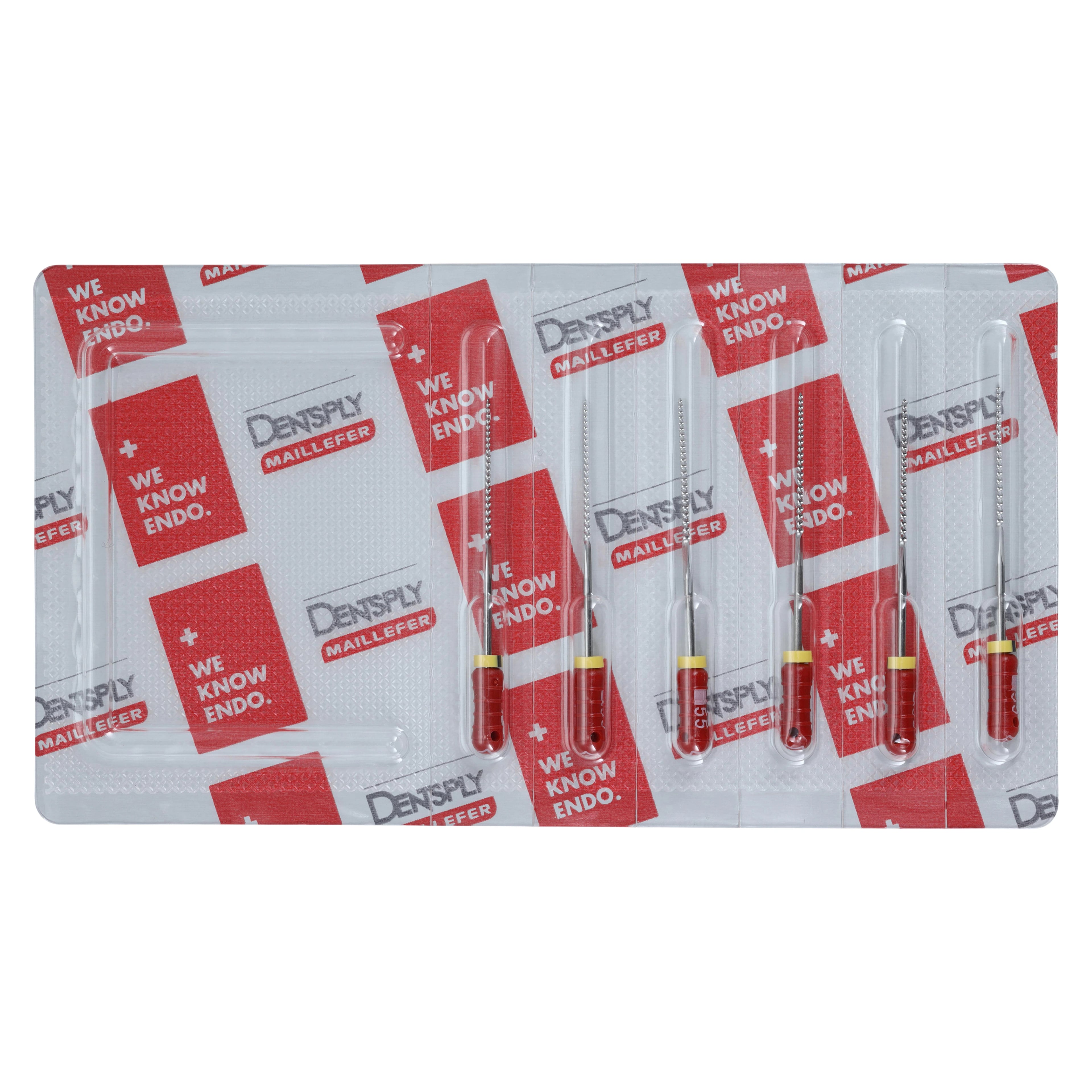 Dentsply Maillefer READYSTEEL K-File, Size #55, 31mm, Red, Sterile, 6/Pack, 6845531