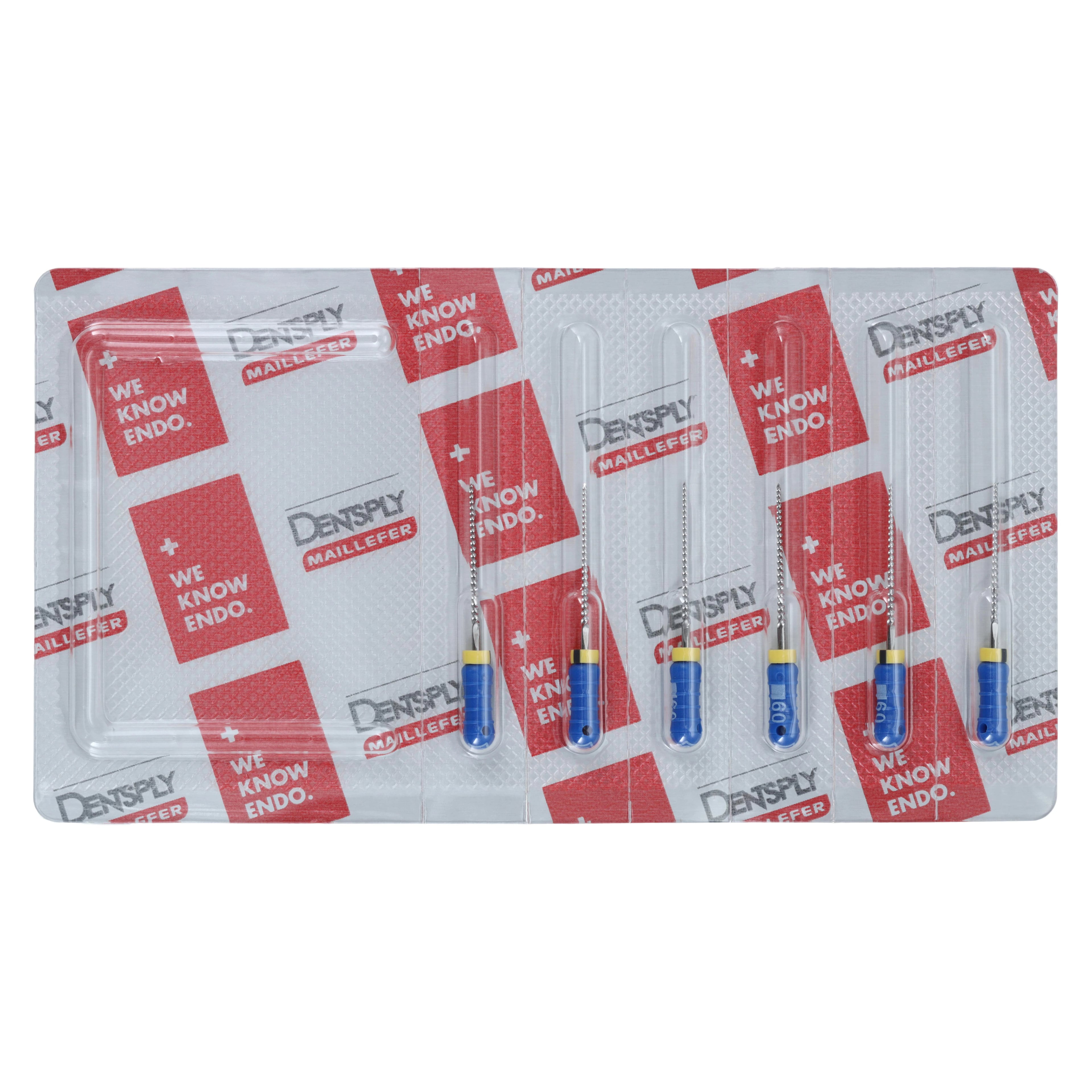 Dentsply Maillefer READYSTEEL K-File, Size #60, 21mm, Blue, Sterile, 6/Pack, 6846021