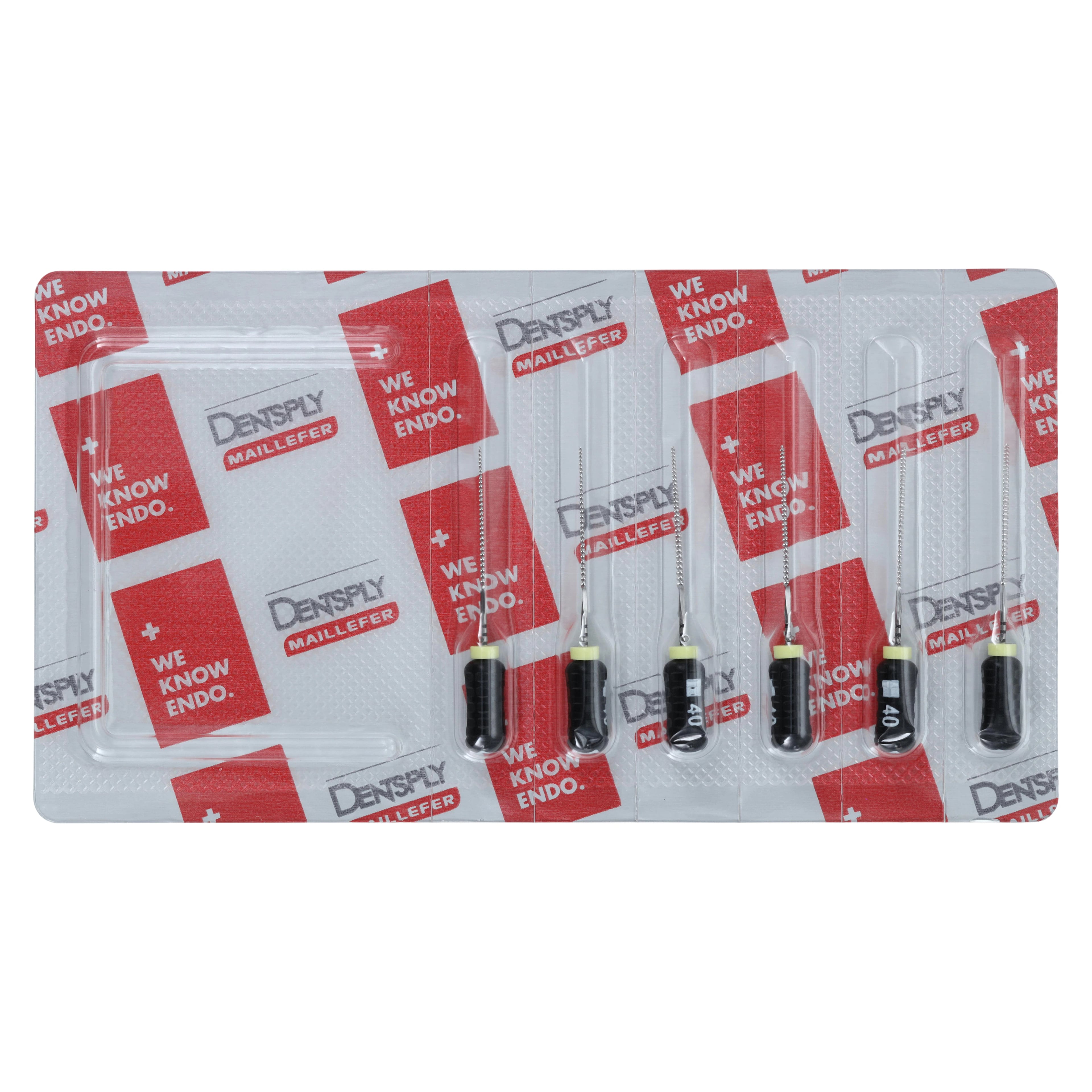 Dentsply Maillefer READYSTEEL Senseus FlexoFile #40, 25mm, Stainless Steel, Sterile, 6/Pack (6864025)