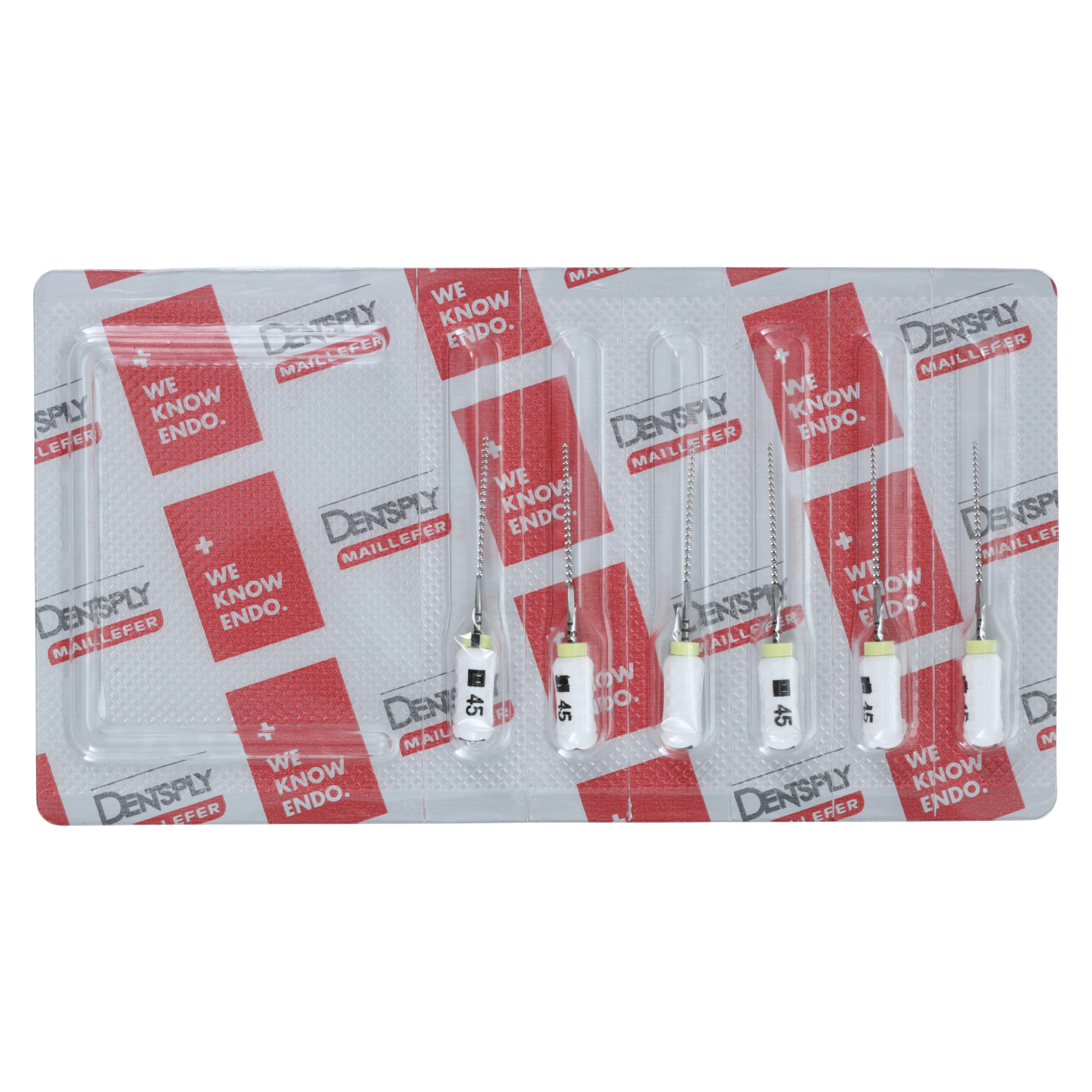 Dentsply Maillefer READYSTEEL Senseus FlexoFile #45, 25mm, White, Sterile, 6/Pack (6864525)