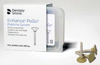 Enhance PoGo One-Step Diamond Micro Polisher Discs, RA, Refill, 40/Pk, 662010