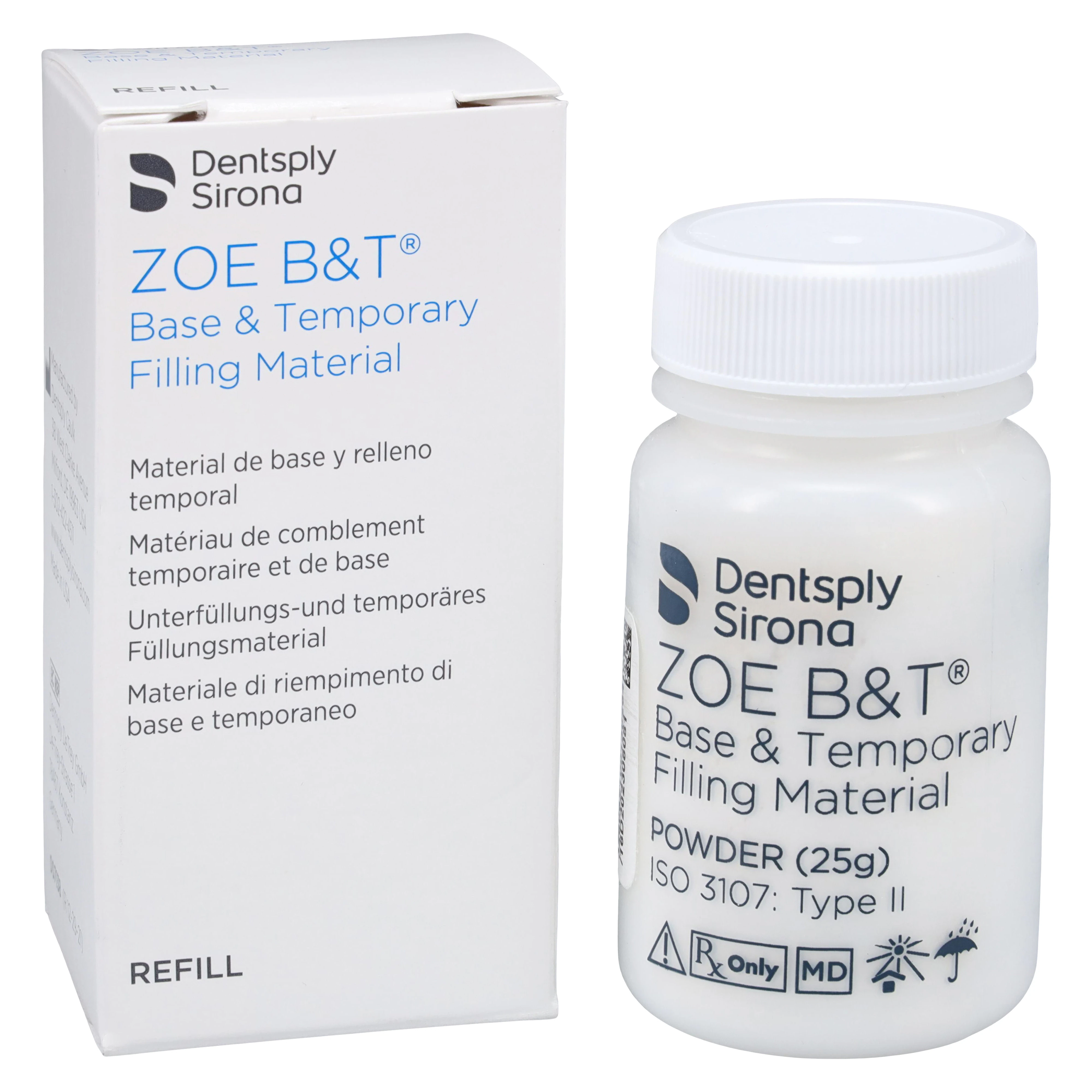 ZOE B&T Base and Temporary Filling Material, Powder Refill, 25 g, 1/Pk, 610101