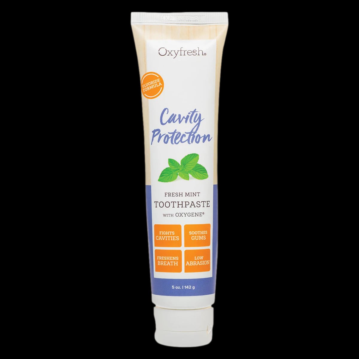 Oxyfresh Cavity Protection Fresh Mint Toothpaste, 5 oz Tube, Fluoride with Stabilized Chlorine Dioxide & Zinc