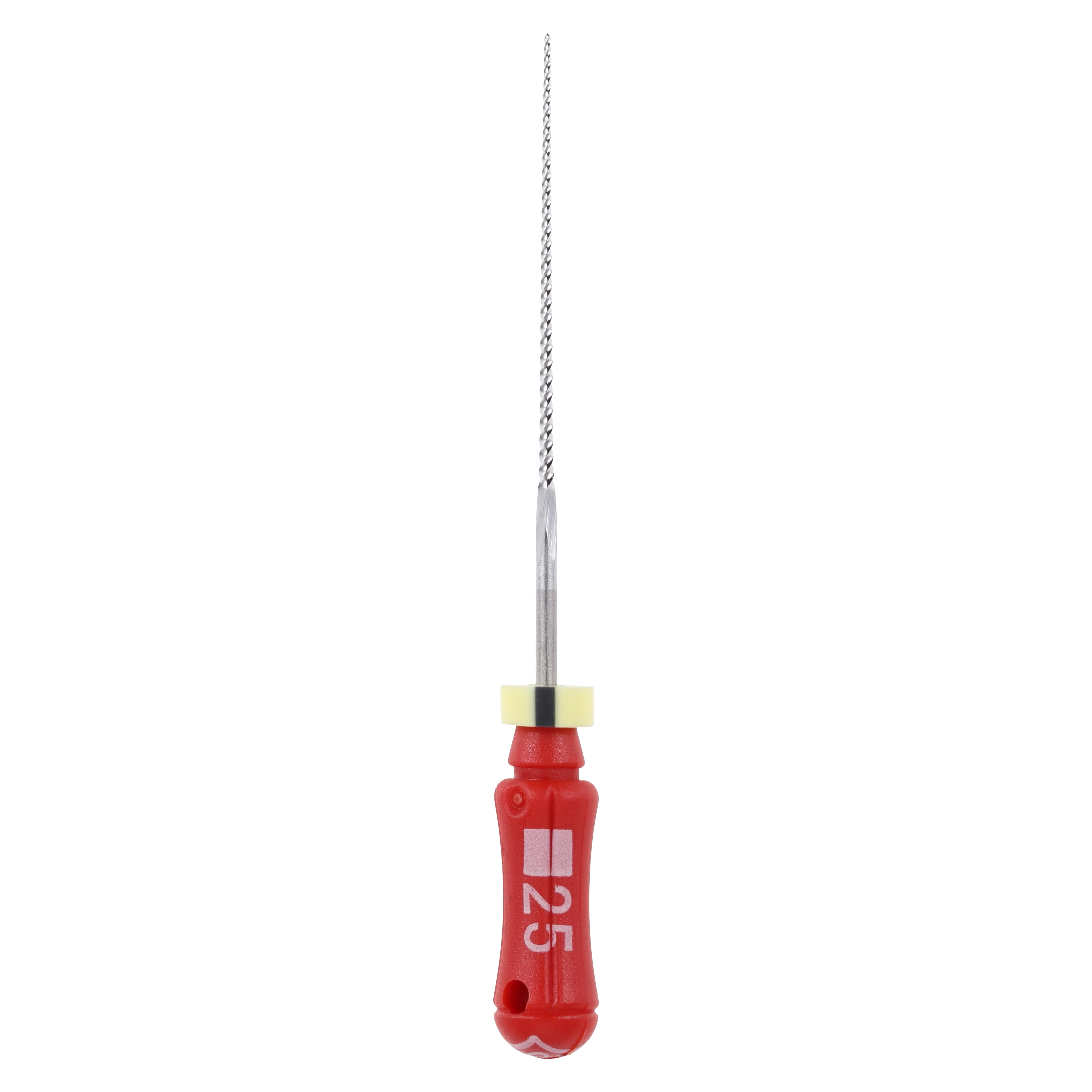 Dentsply Maillefer K-File, Stainless Steel, 25 mm, Size #25, Red, 6/Pk, 671134