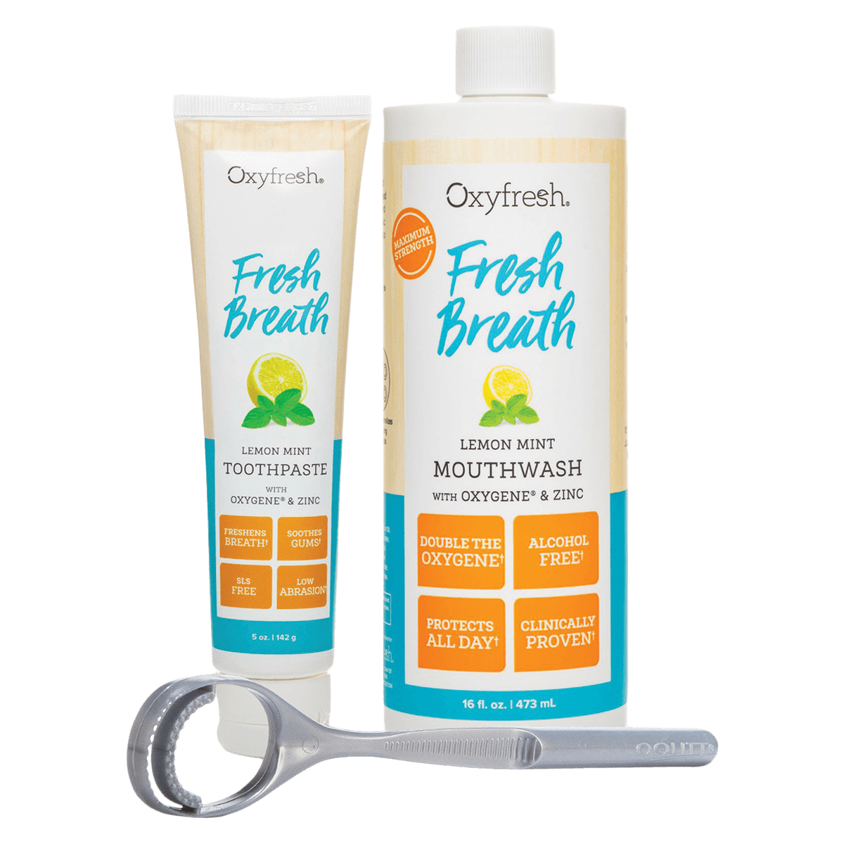 Oxyfresh Ultimate Fresh Breath Kit, Lemon Mint, Alcohol Free