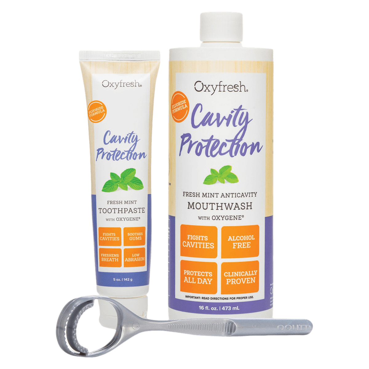 Oxyfresh Cavity Fighting Kit, 721 (Toothpaste & Mouthwash)