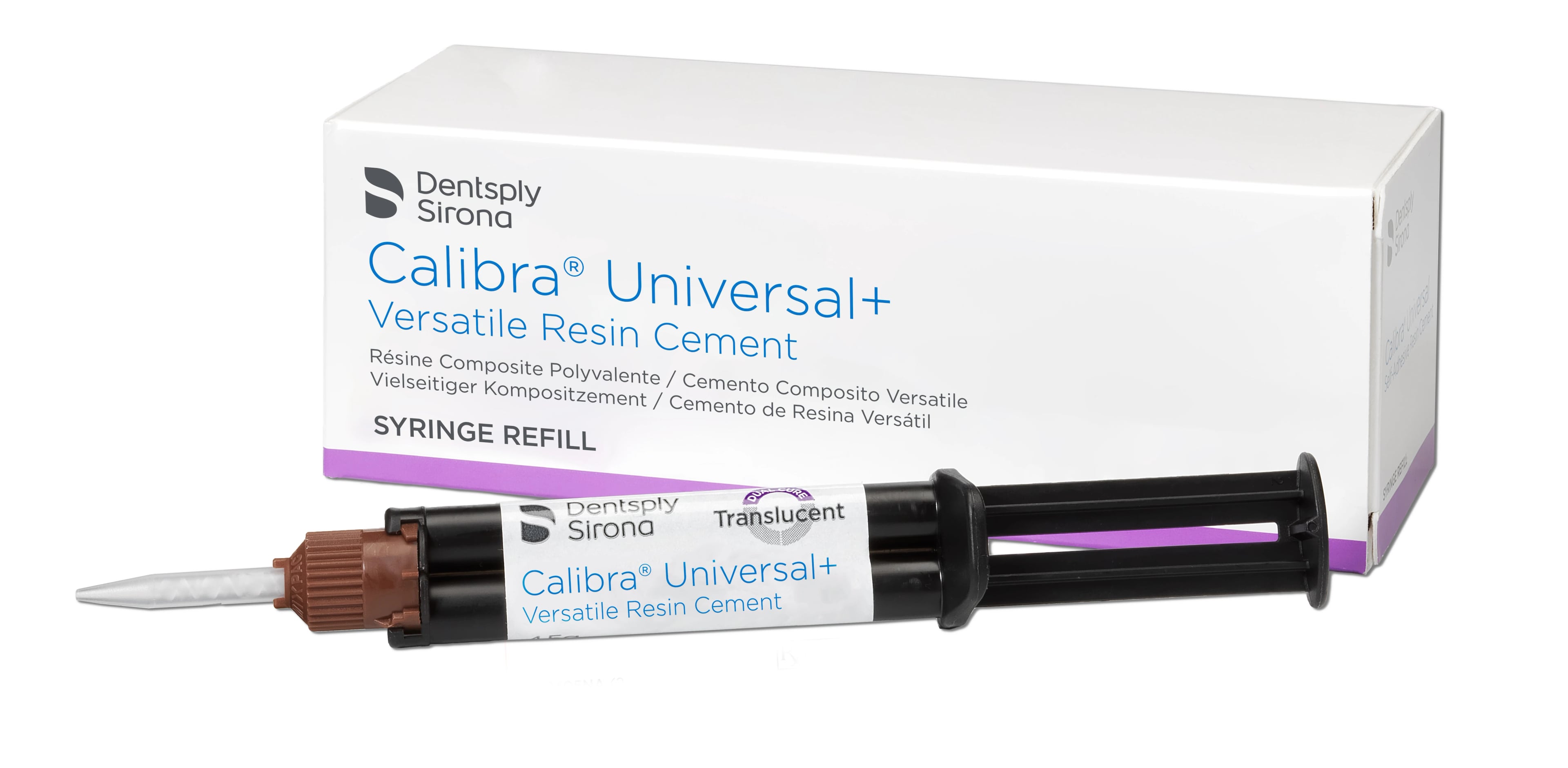 Calibra Universal+ Versatile Resin Cement Syringe Intro Kit, 5 Shades, 22.5g, 50 Mixing Tips, 607400NA