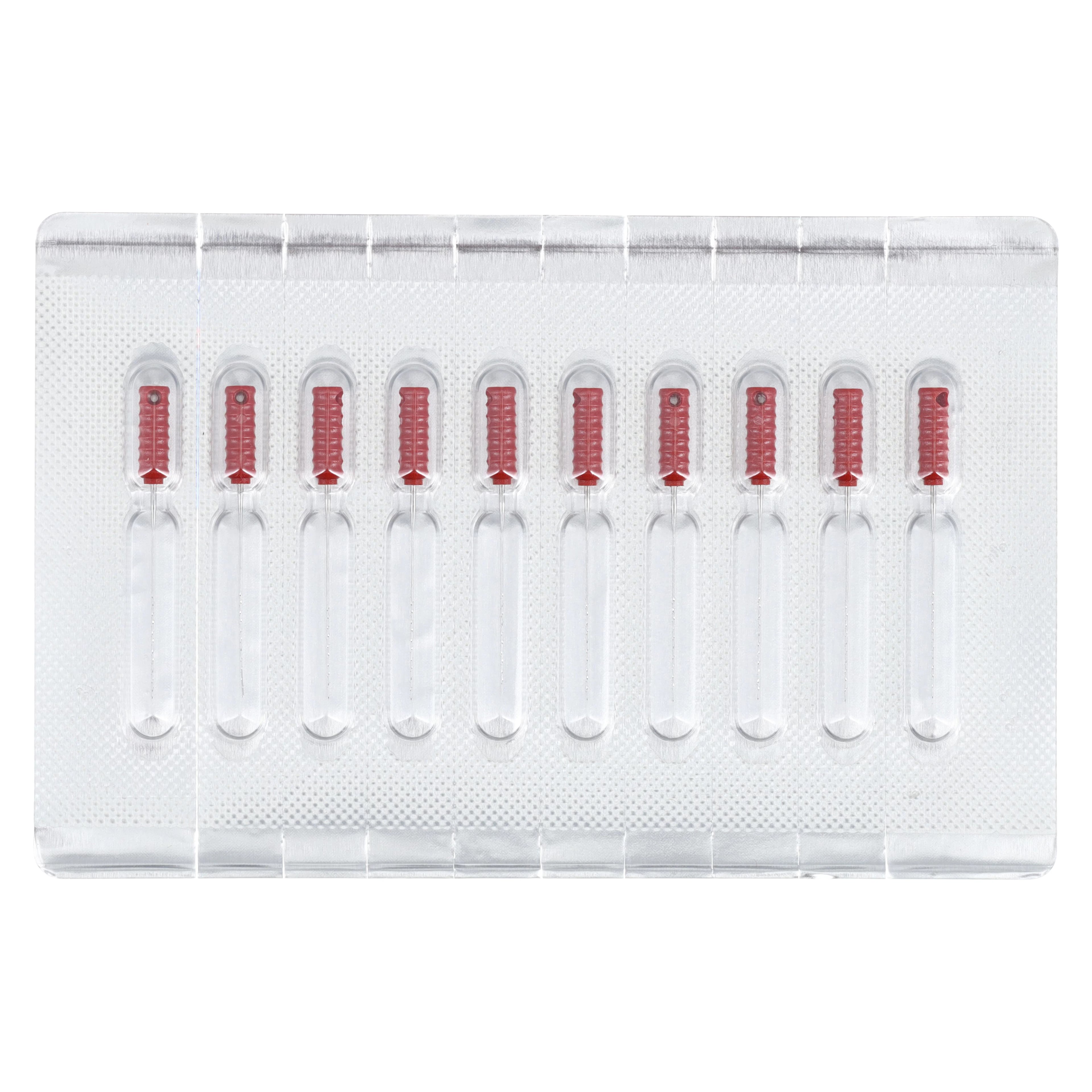 Maillefer Barbed Broaches, X-Fine, Red, 21 mm, 10/Pk, 689552
