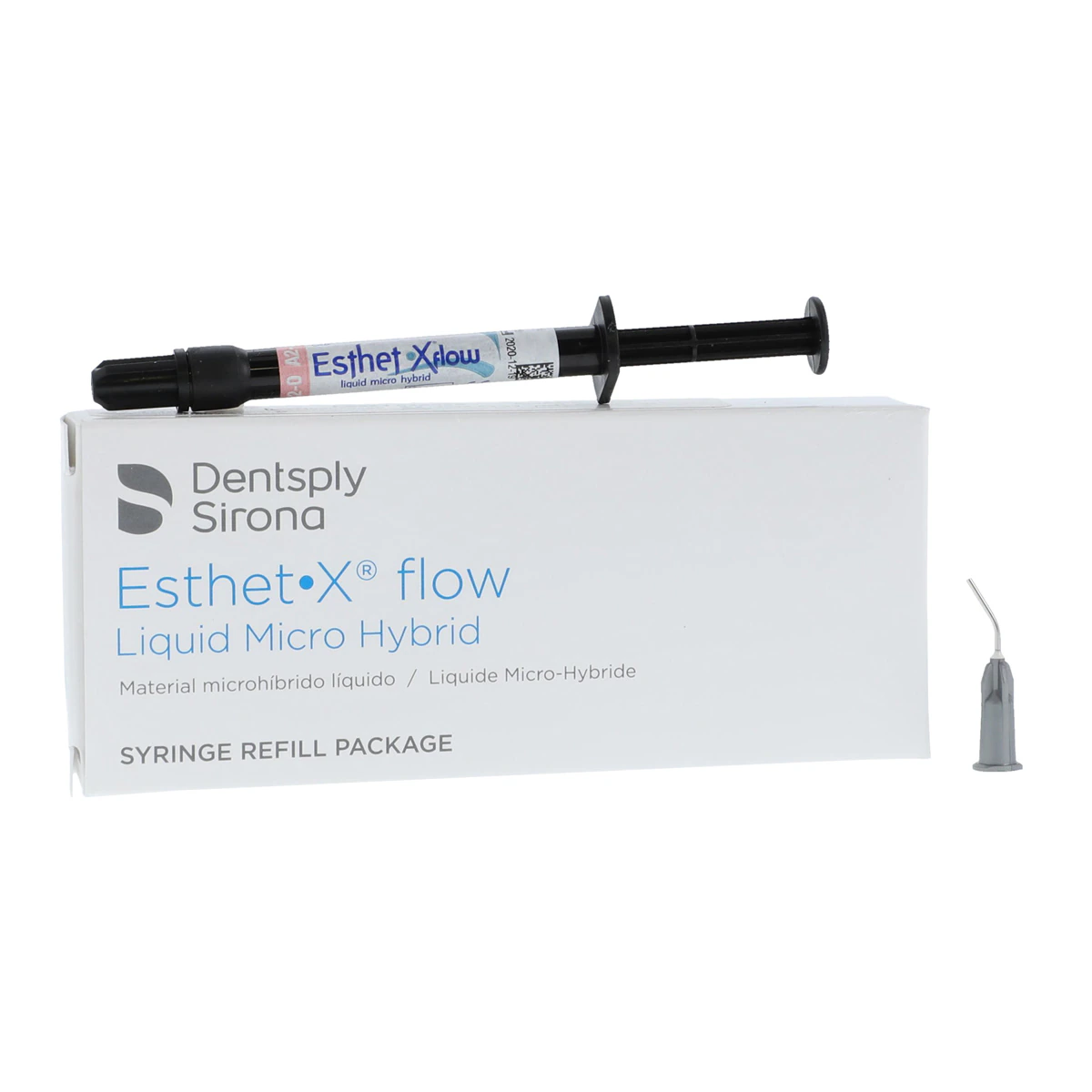 Esthet-X Flow Liquid Micro Hybrid Restorative Syringe Refill, Shade A2-O, 2 x 1.3 g Syringes with 30 Tips, 648029