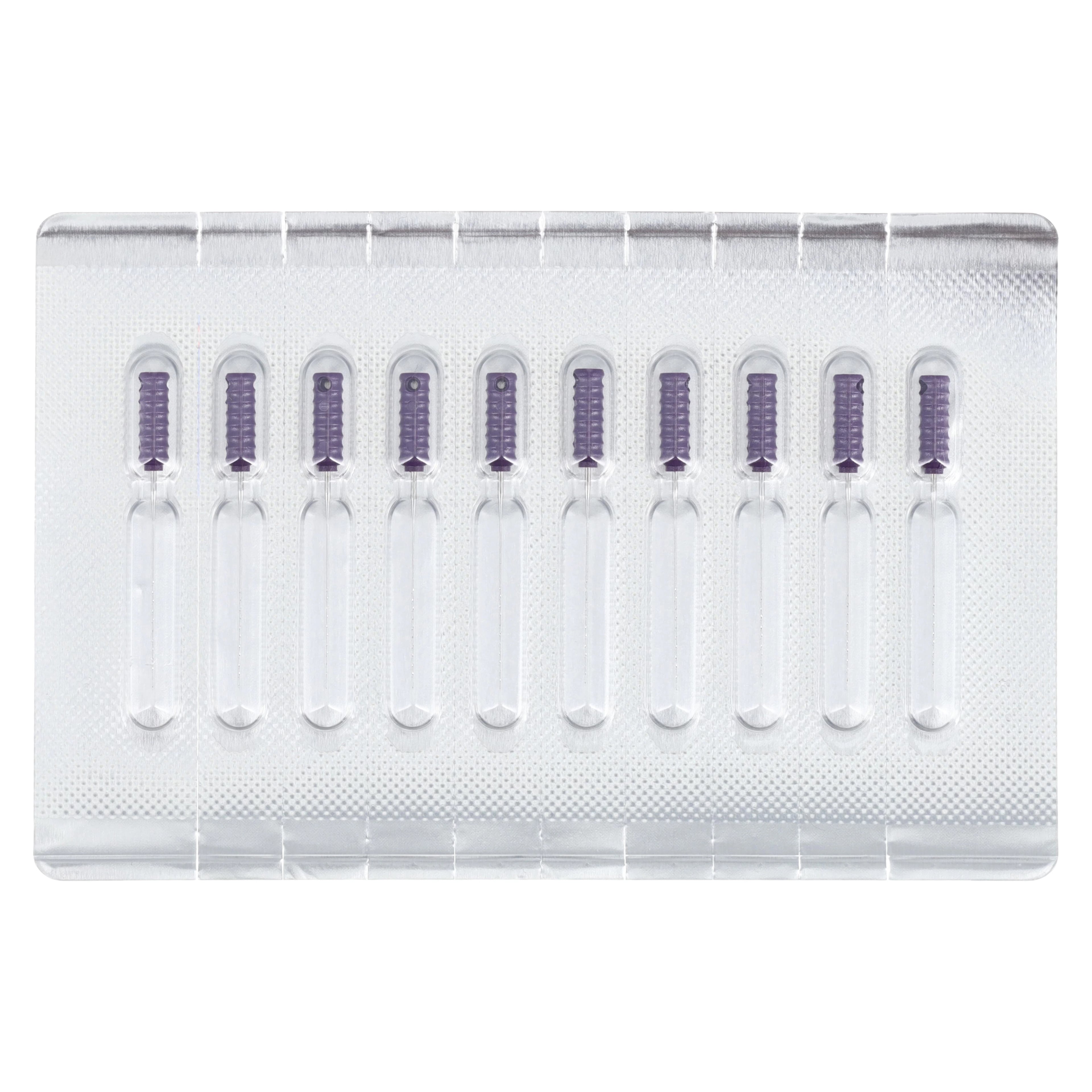 Dentsply Maillefer Barbed Broach, XXXX-Fine, Purple, 21 mm, Sterile, 10/Pkg, 689549