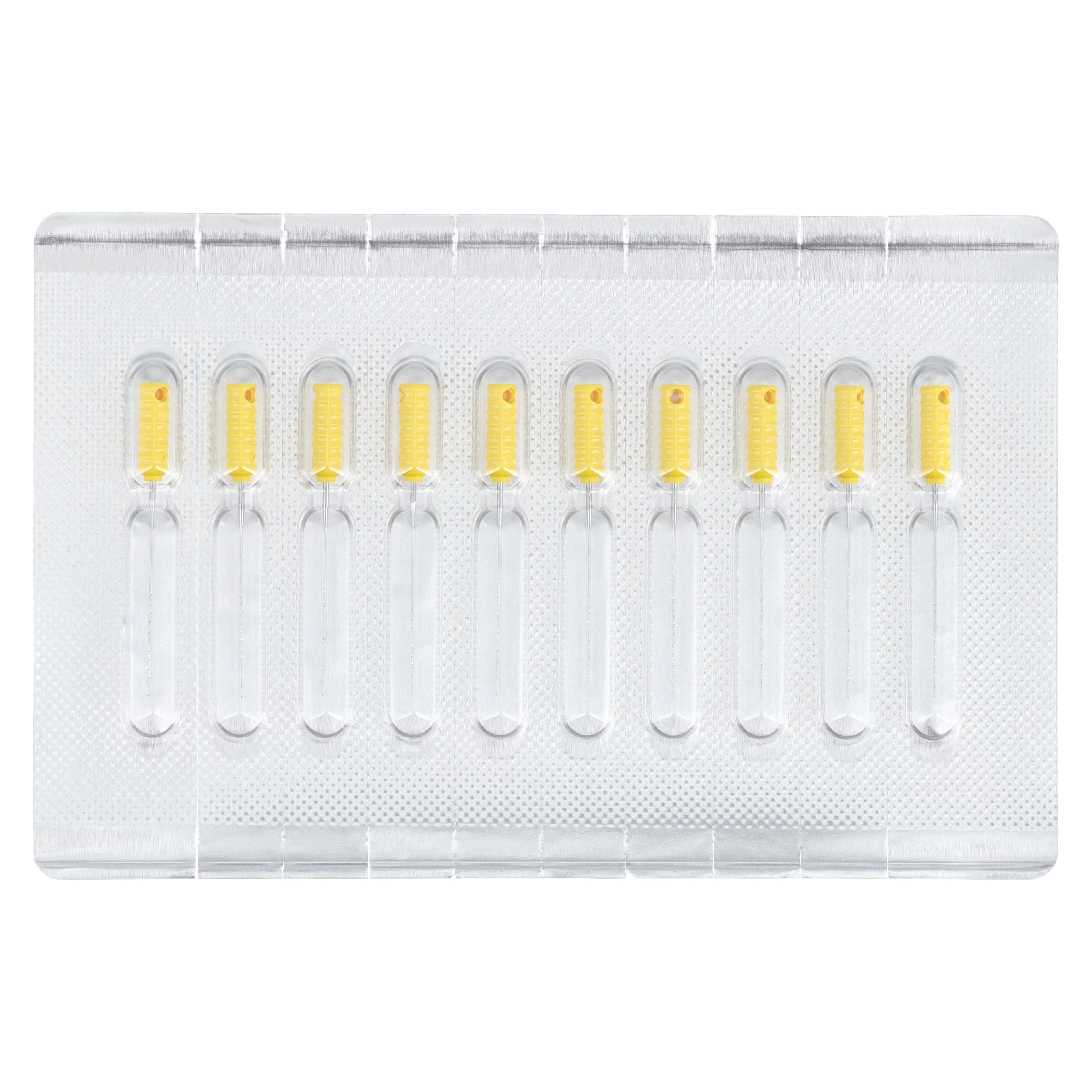 Dentsply Maillefer Barbed Broach, XX-Fine, Yellow, 21 mm, 10/Pkg, 689551