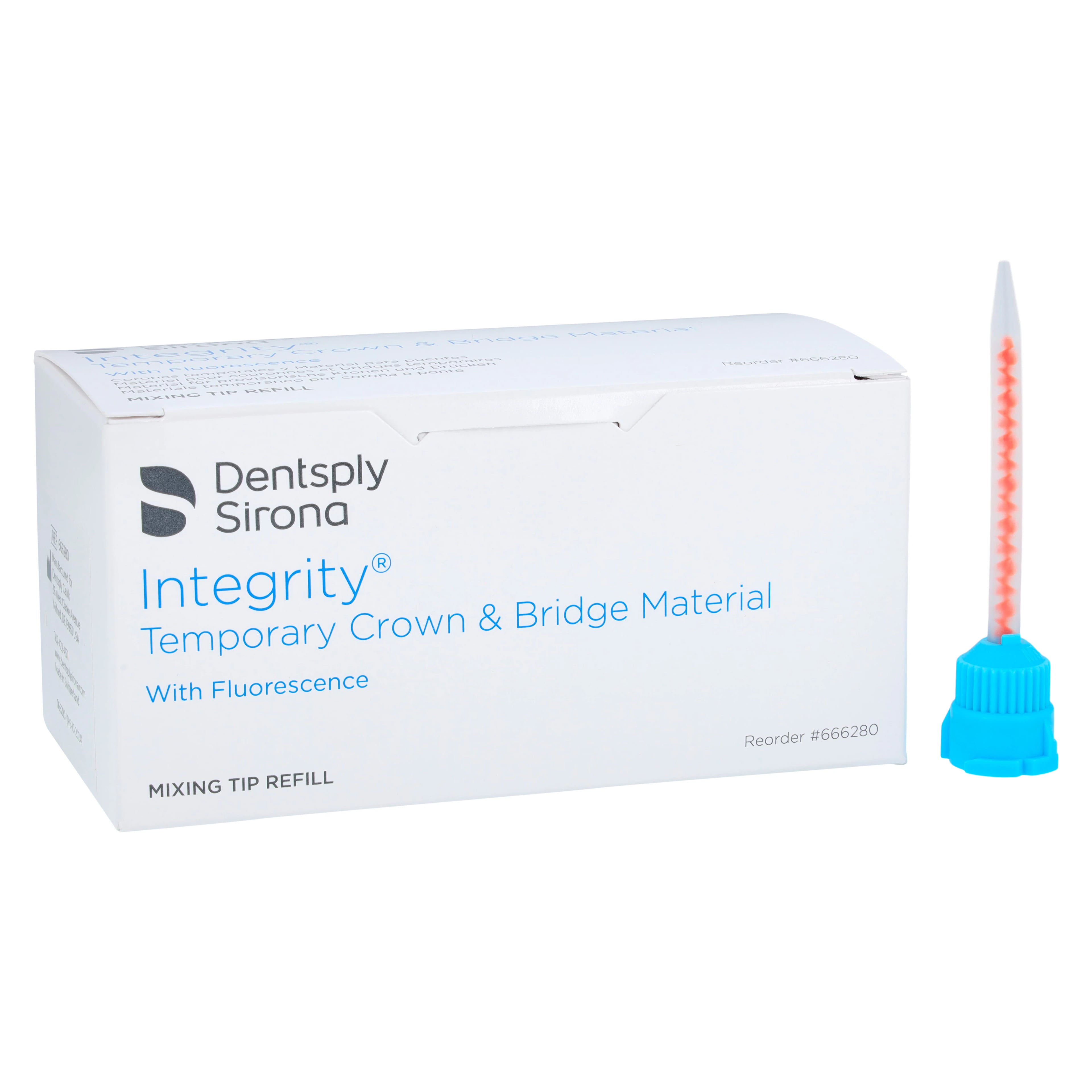 Integrity Cartridge Mixing Tips, Small, Blue/Orange, 20/Pkg, 666280