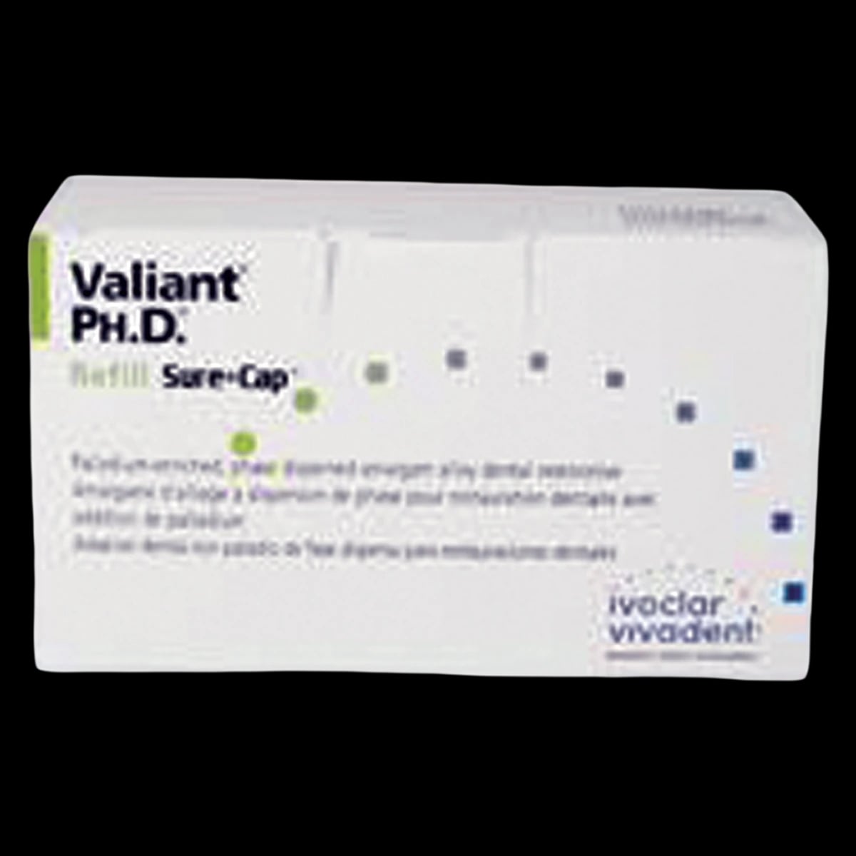 Valiant Ph.D. Sure Cap Amalgam Alloy Capsules, 2 Spill (Blue), Regular Set, 600 mg, 50/Box, NA6050420