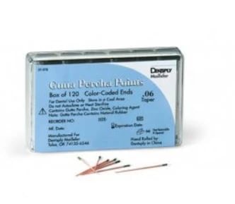 Dentsply Maillefer Gutta Percha Points, ISO Size #15, White, .02 Taper, 30mm, 120 Points (6 Vials of 20), 670968