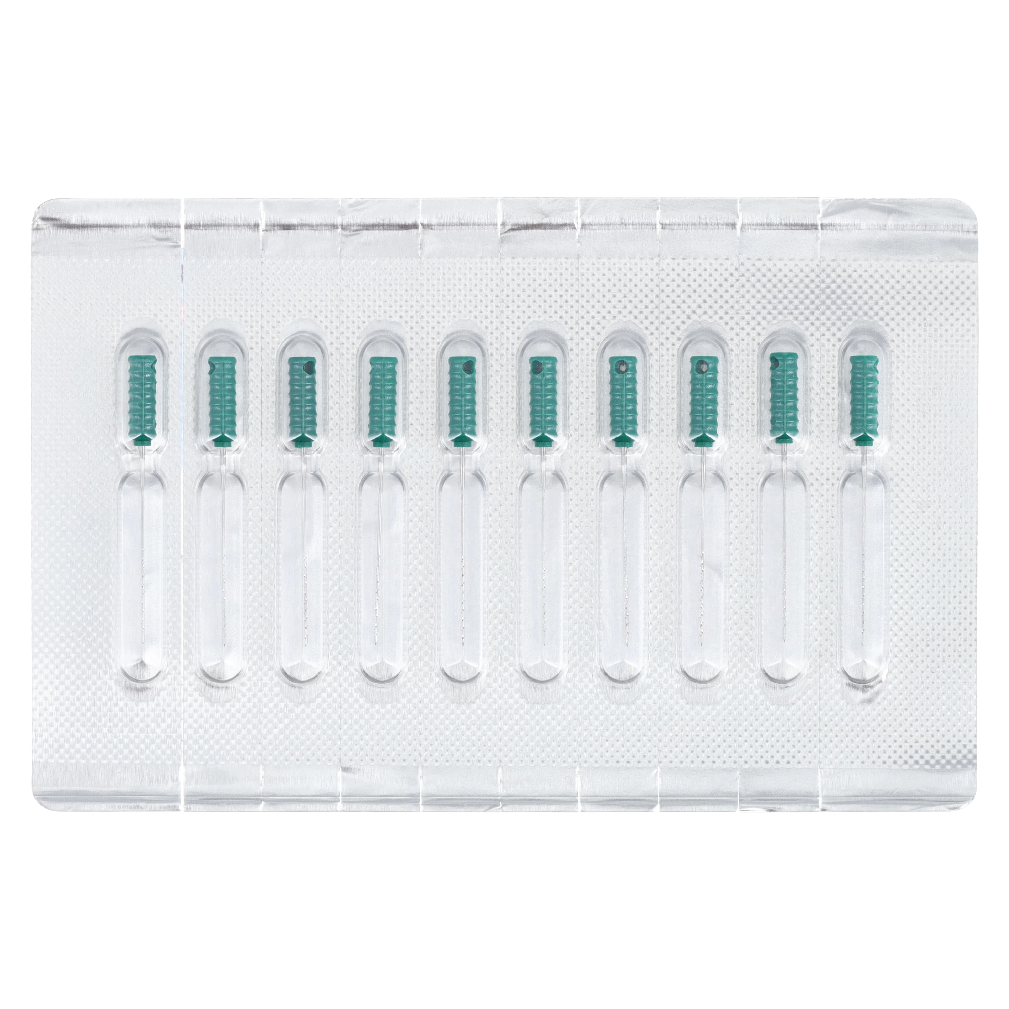 Dentsply Maillefer Barbed Broach, Medium (Green), 21 mm, 10/Pkg, 689554