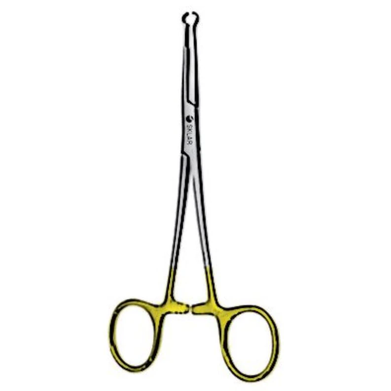 Sklar Instruments Vasectomy Ring Tip Clamp, Stainless Steel, Autoclavable, Reusable, Each